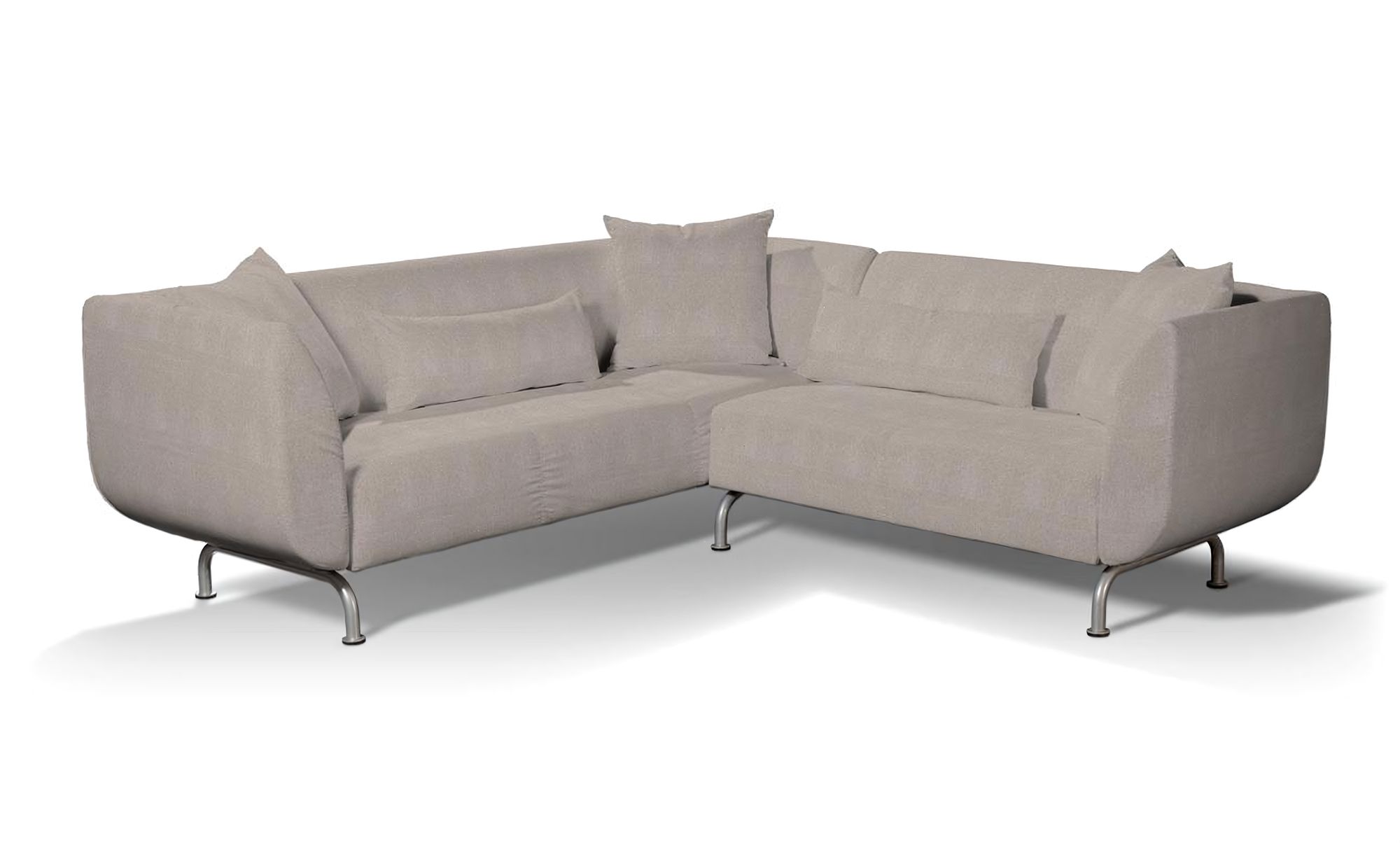 Stromstad 3+2 seater corner sofa cover colour beige fabric structured