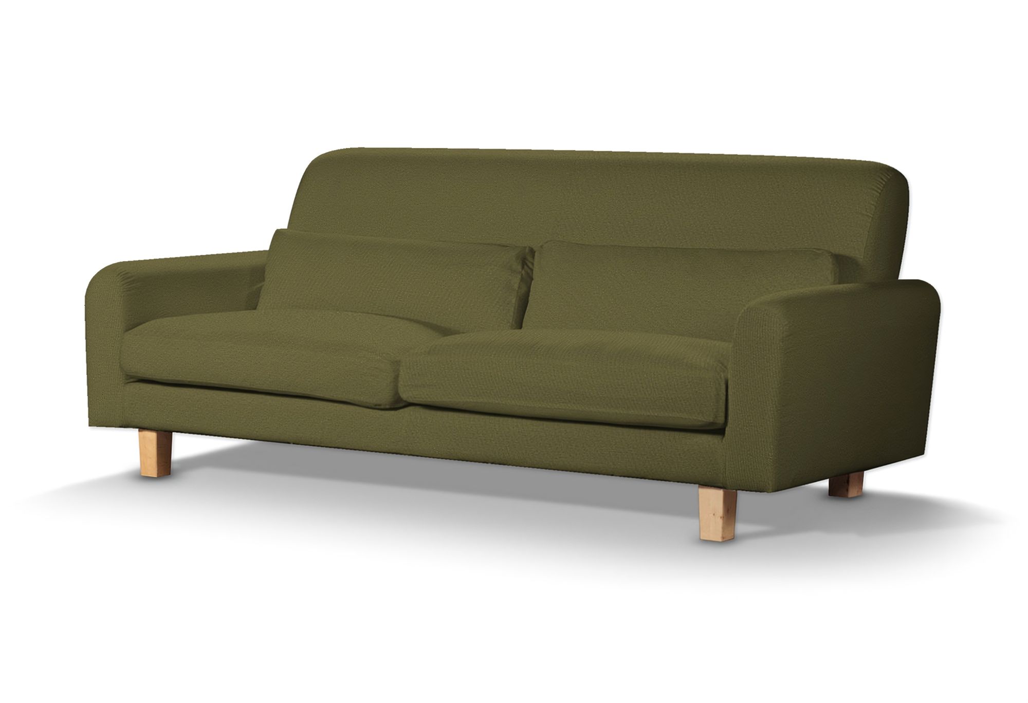 Nikkala sofa cover colour green fabric structured