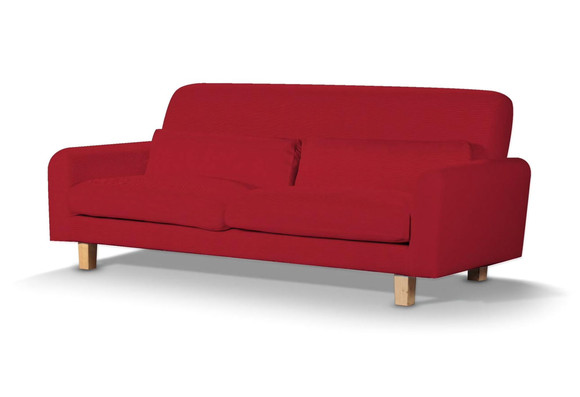 Nikkala sofa cover colour red fabric structured