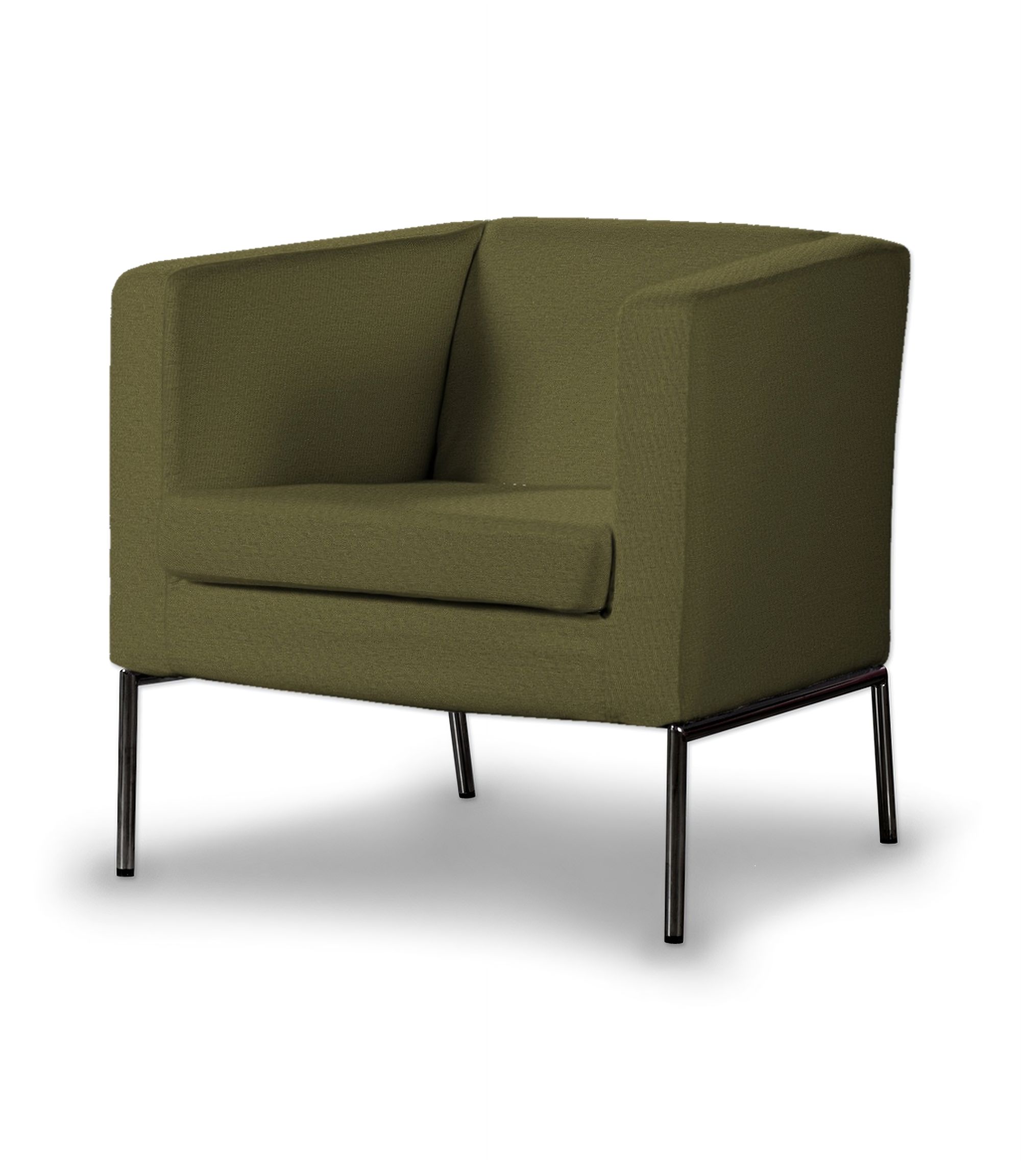 Klappsta armchair cover colour green fabric structured