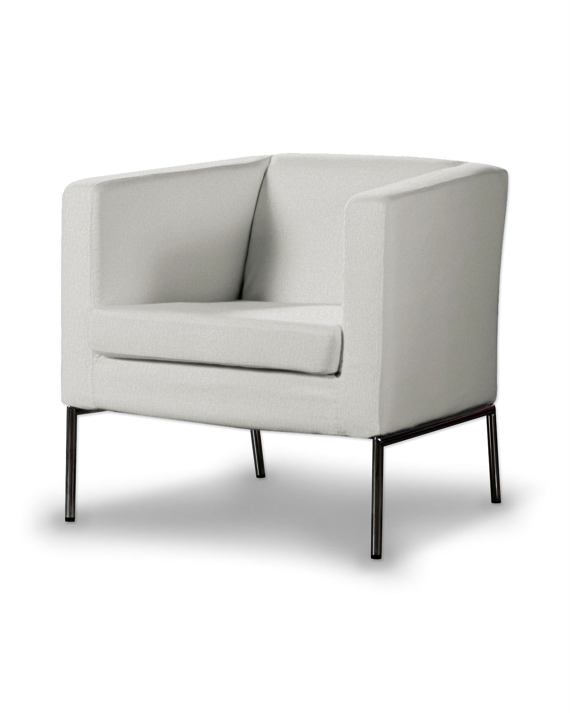 Klappsta armchair cover colour cream fabric structured