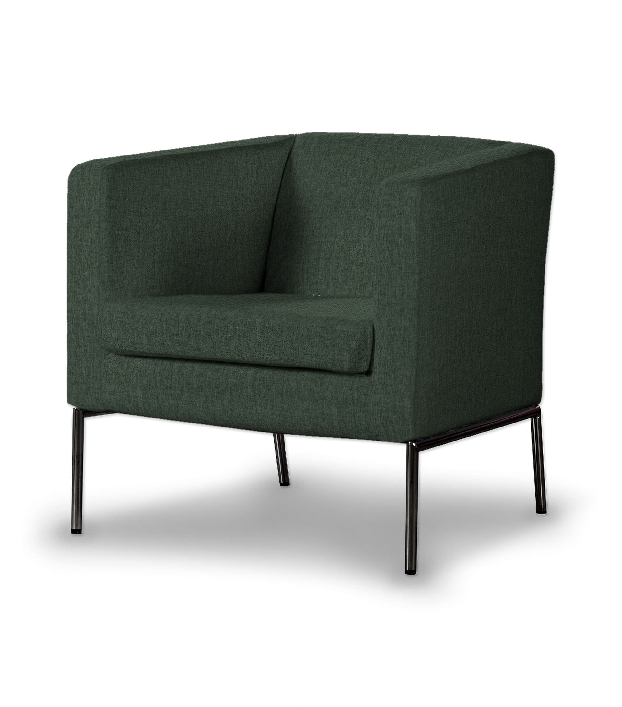 Klappsta armchair cover colour green fabric structured