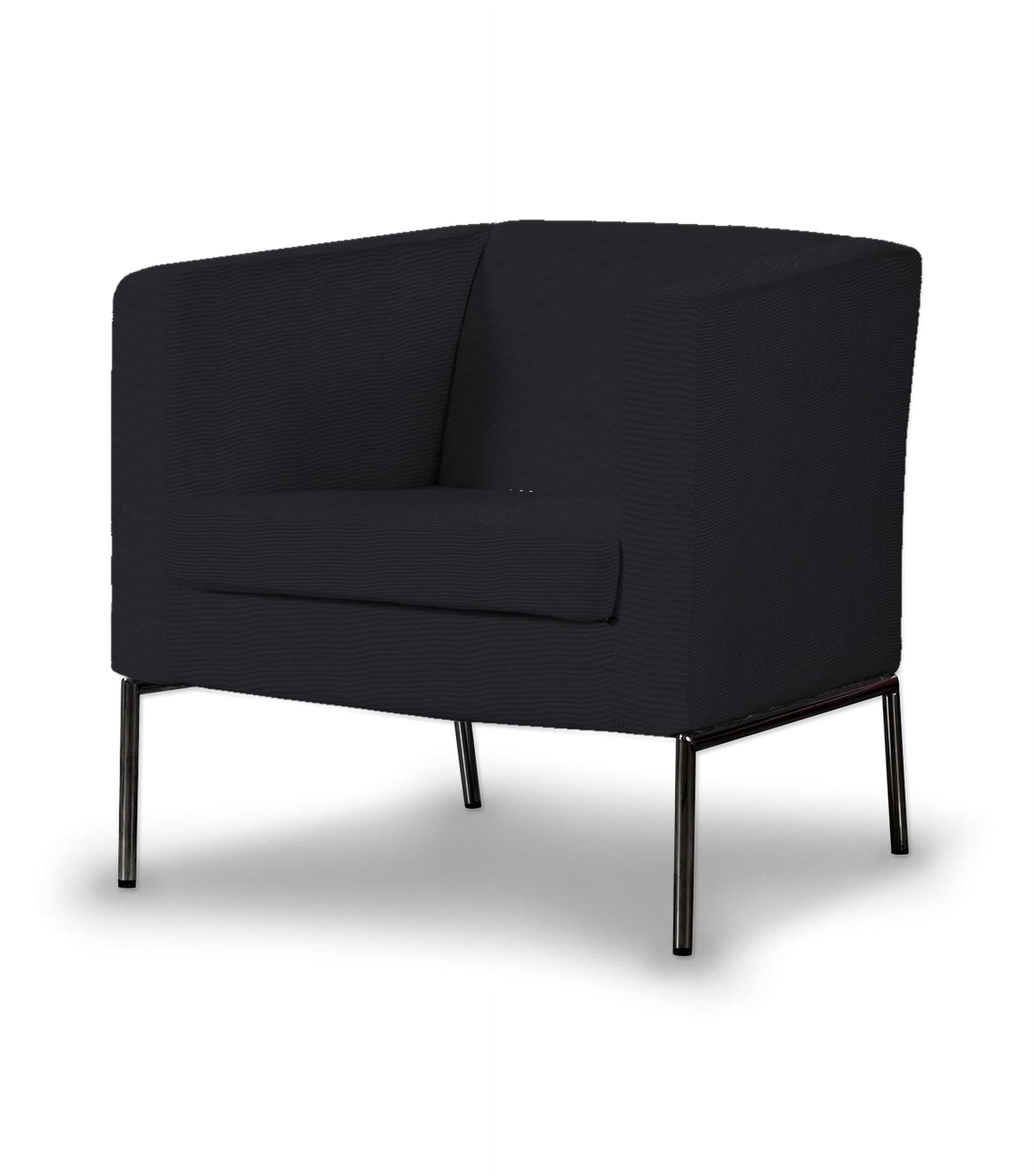 Klappsta armchair cover colour black fabric structured