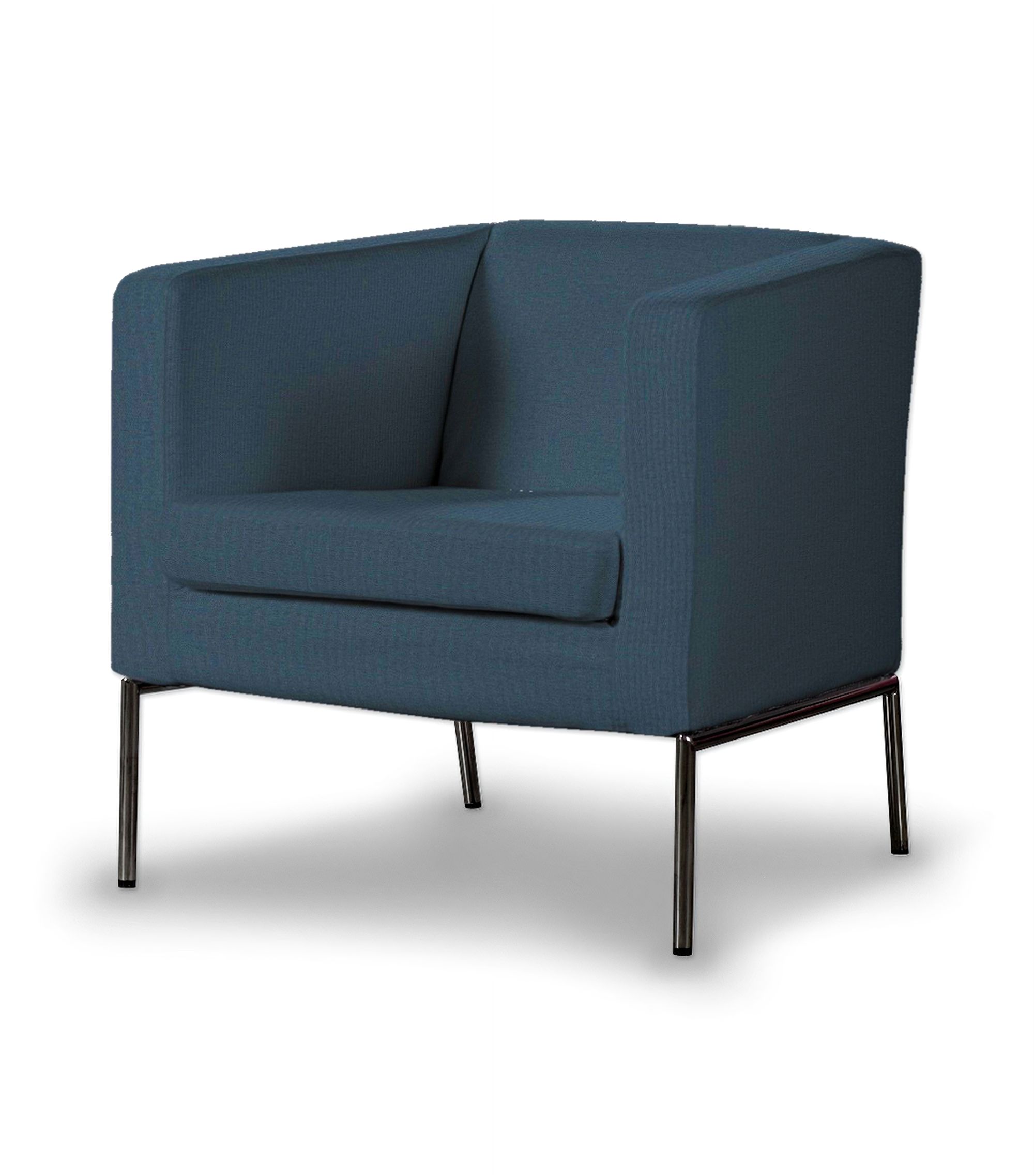 Klappsta armchair cover colour blue fabric structured