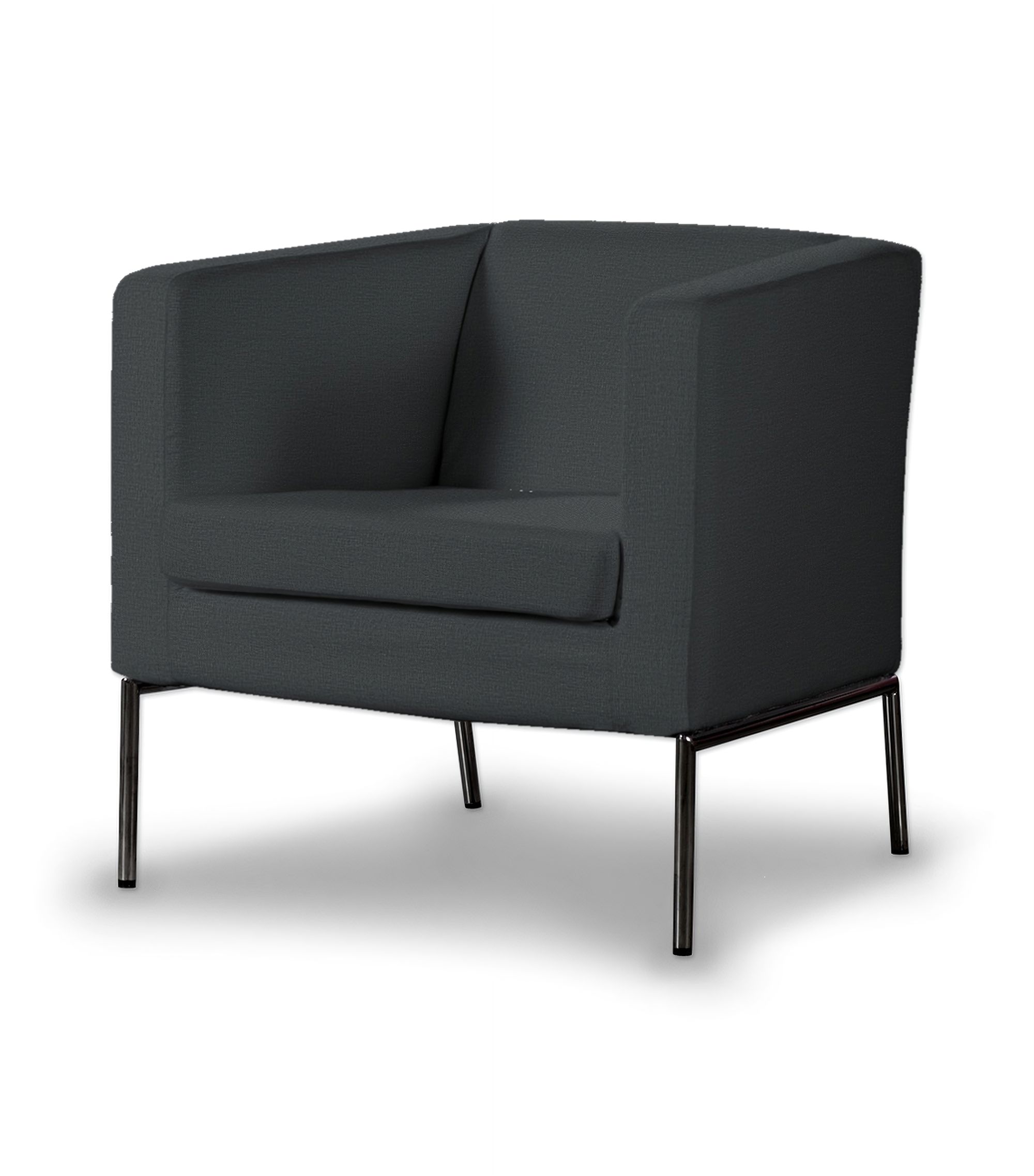 Klappsta armchair cover colour grey fabric velvet
