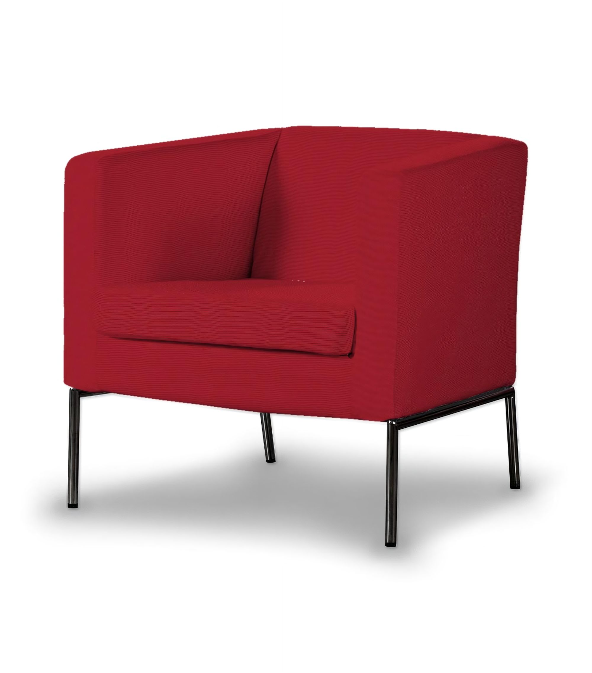 Klappsta armchair cover colour red fabric structured