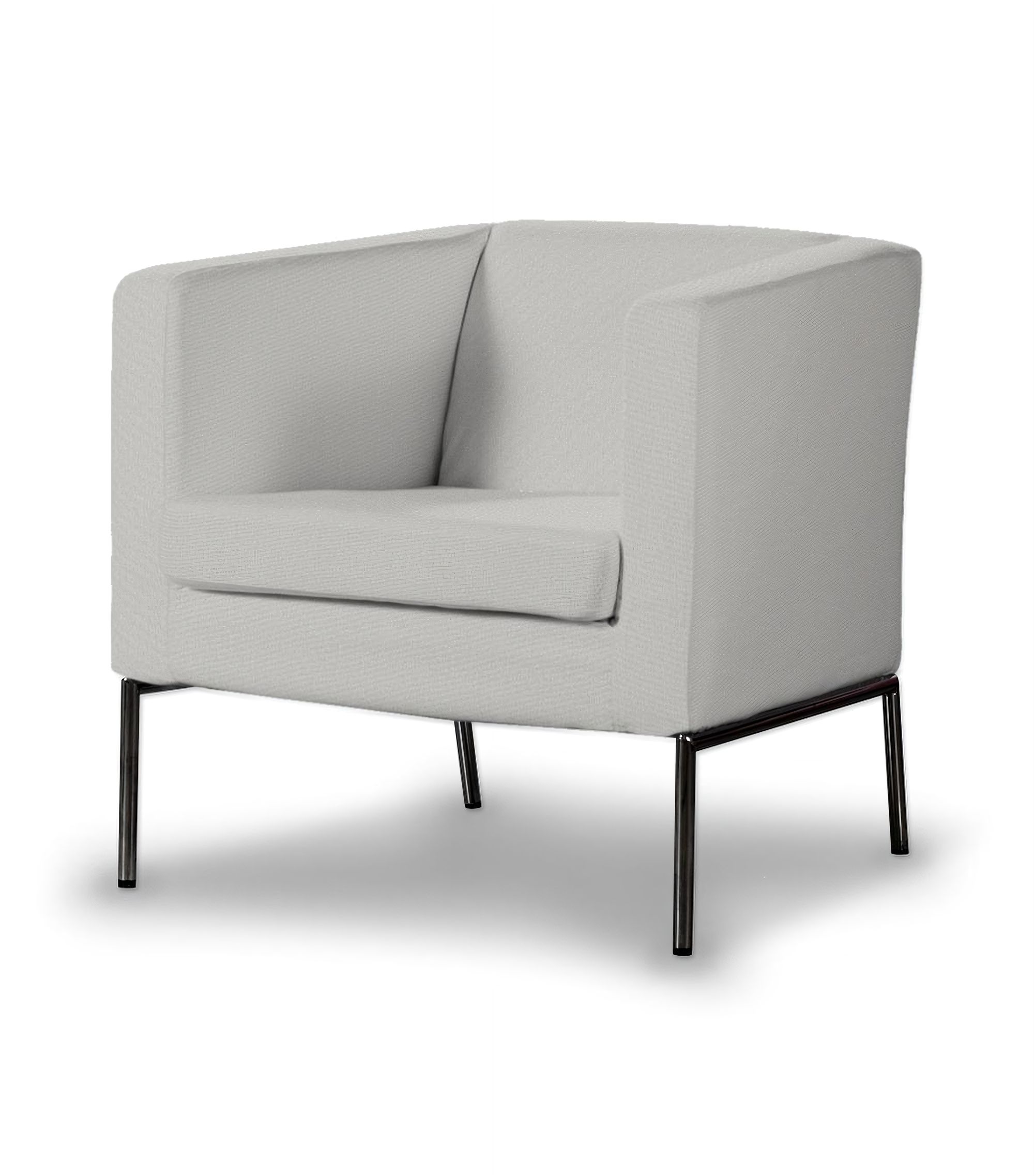Klappsta armchair cover colour grey fabric structured