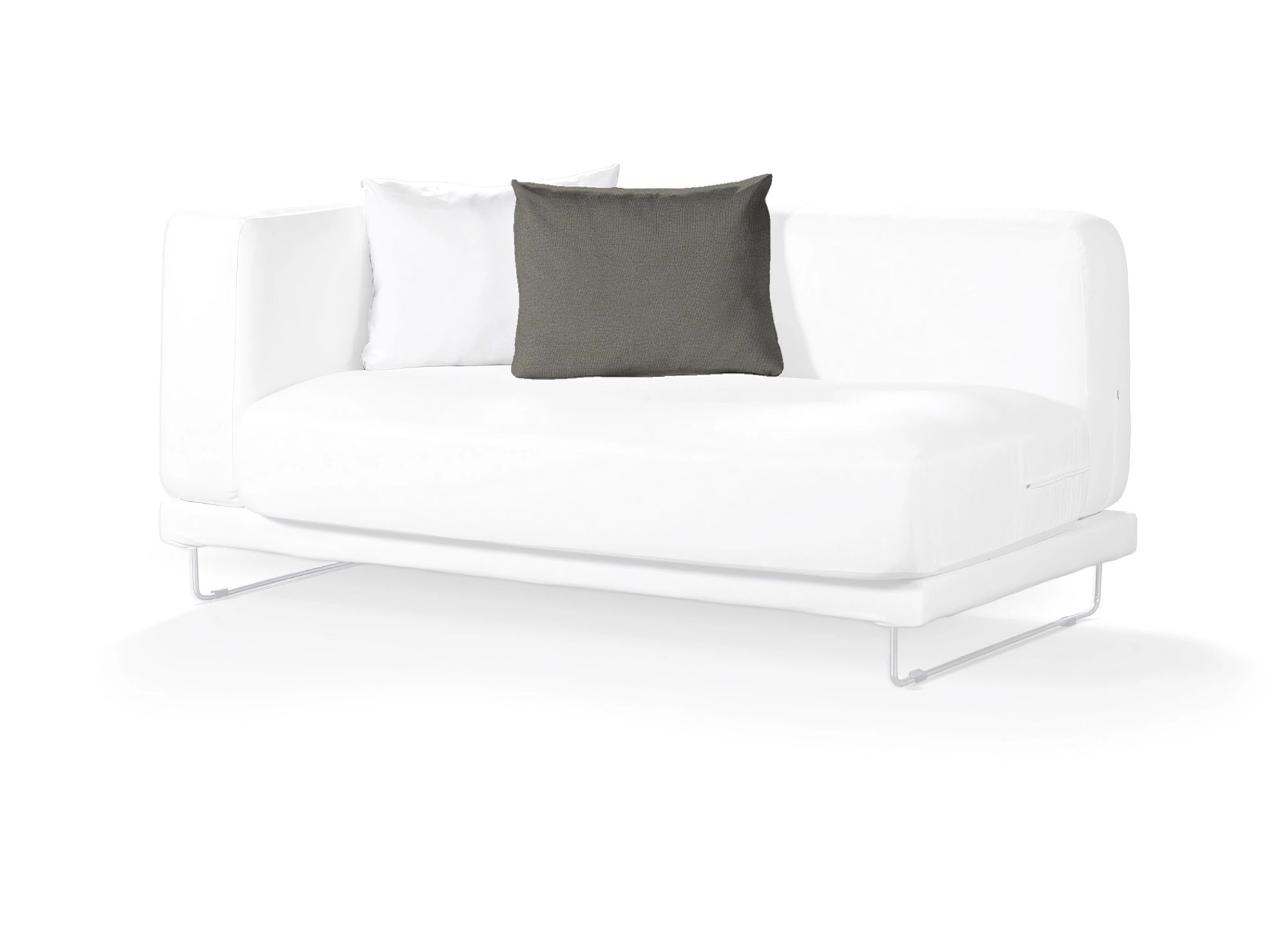 Tylösand cushion cover colour grey fabric structured (hover)
