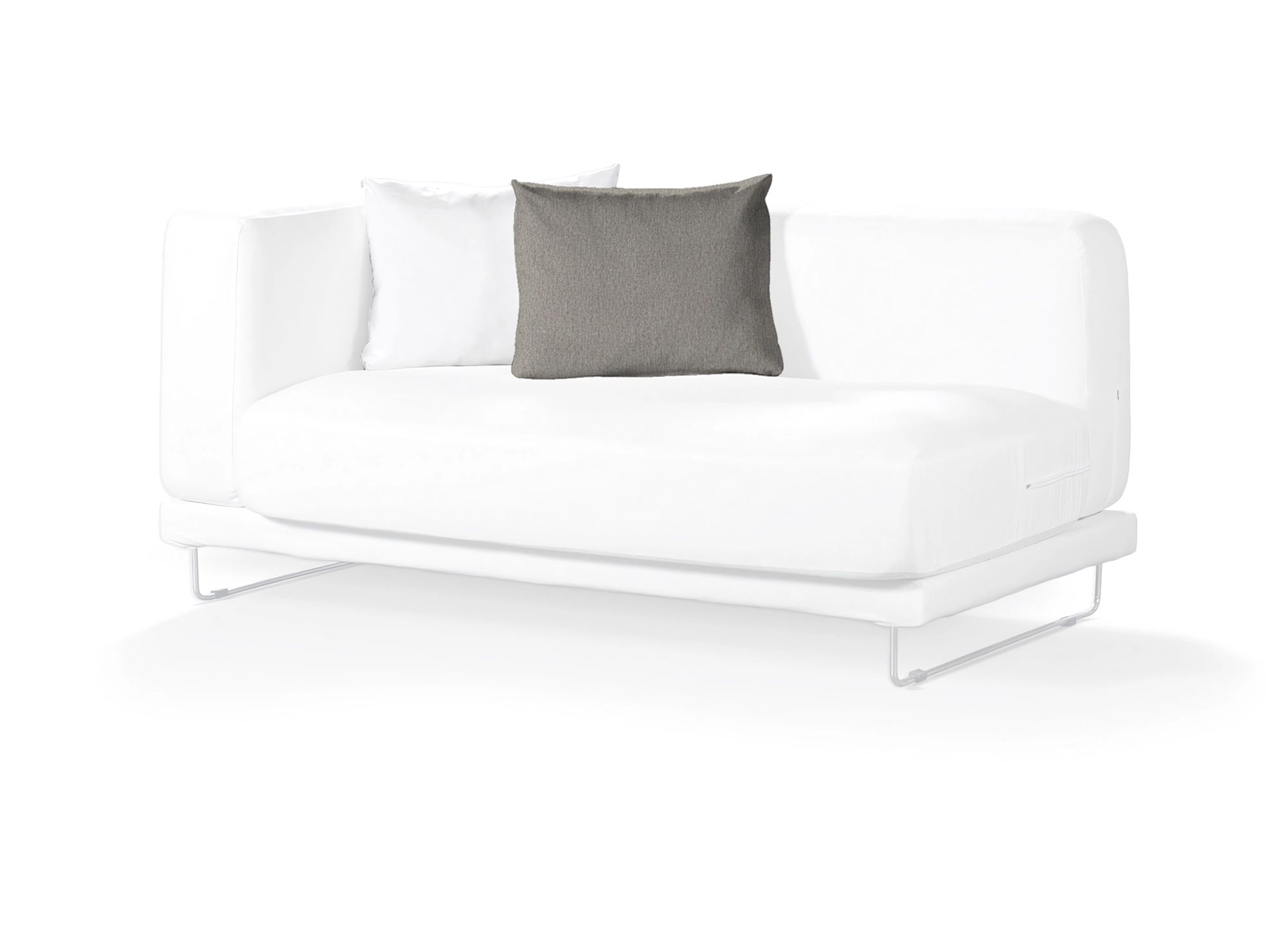 Tylösand cushion cover colour grey fabric structured (hover)