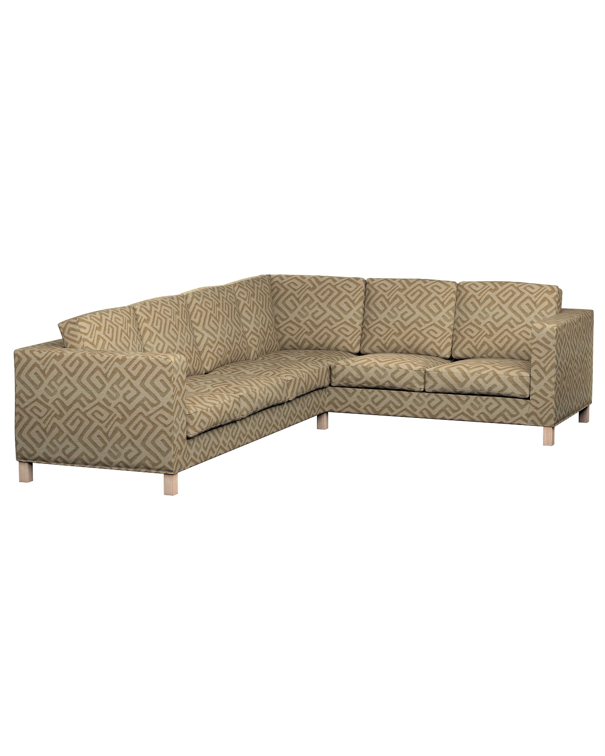 Karlanda corner sofa left cover 3+2 (or right 2+3) colour beige fabric structured, patterned