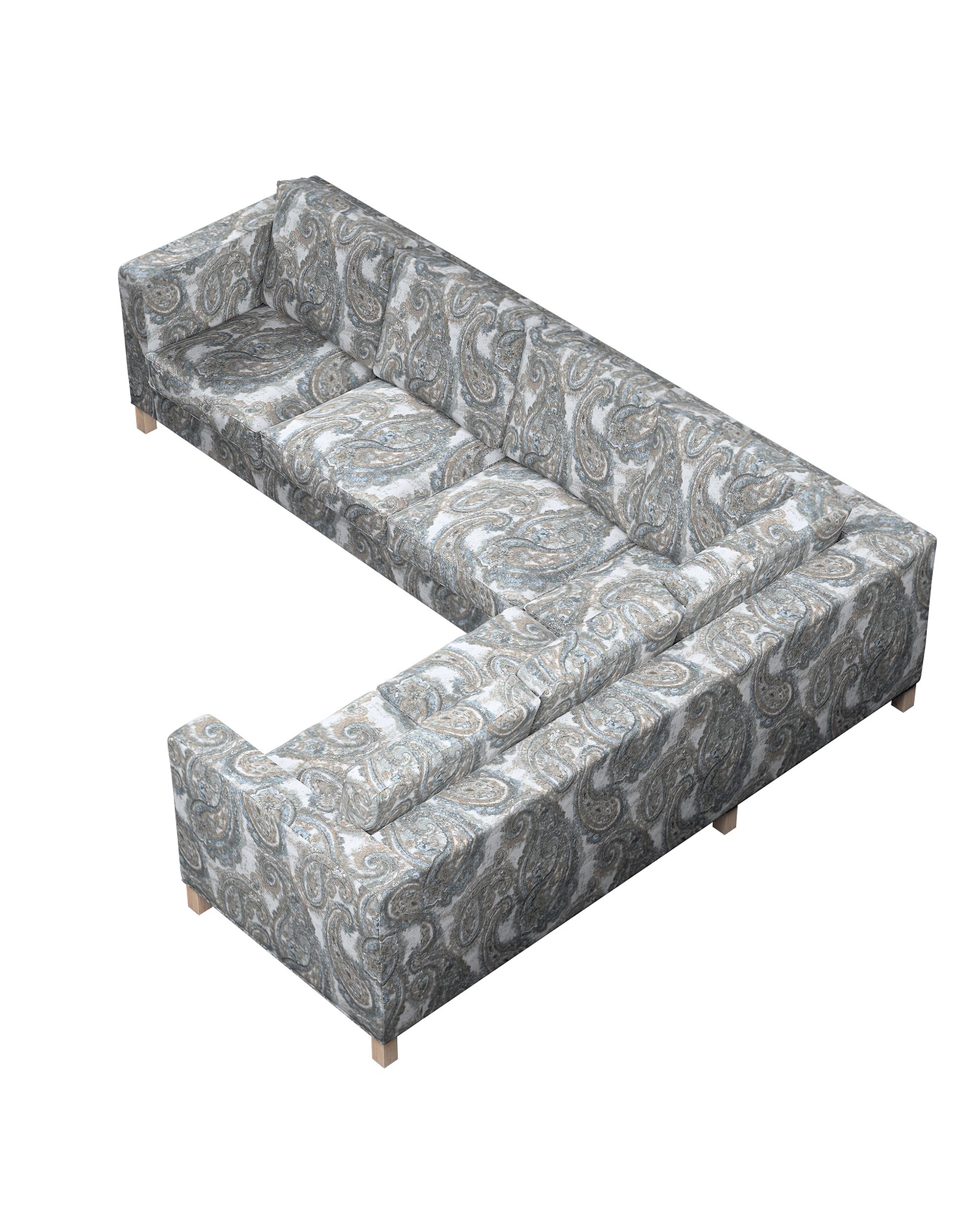 Karlanda corner sofa left cover 3+2 (or right 2+3) colour multicolour fabric structured, patterned (hover)