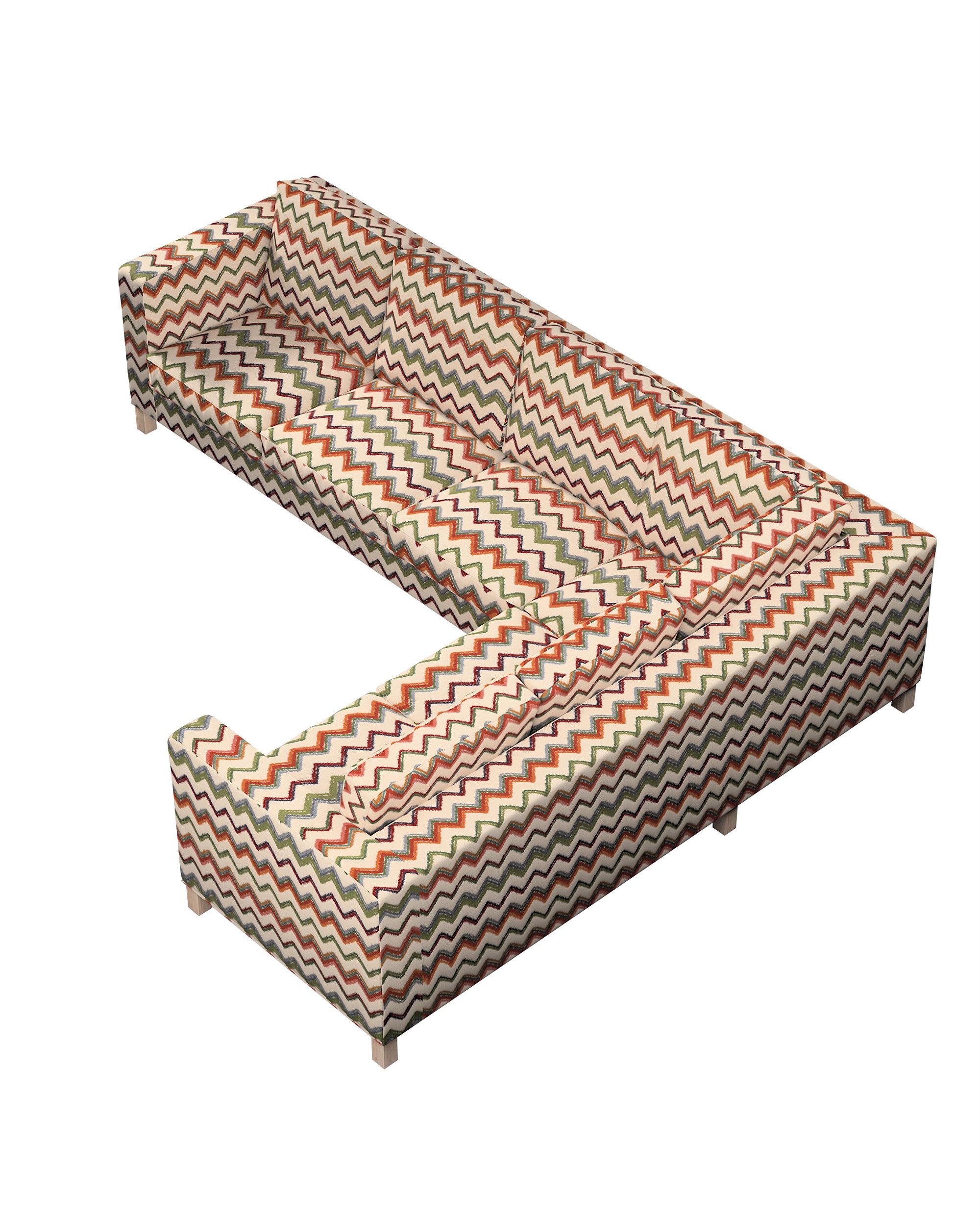 Karlanda corner sofa left cover 3+2 (or right 2+3) colour multicolour fabric structured, patterned (hover)