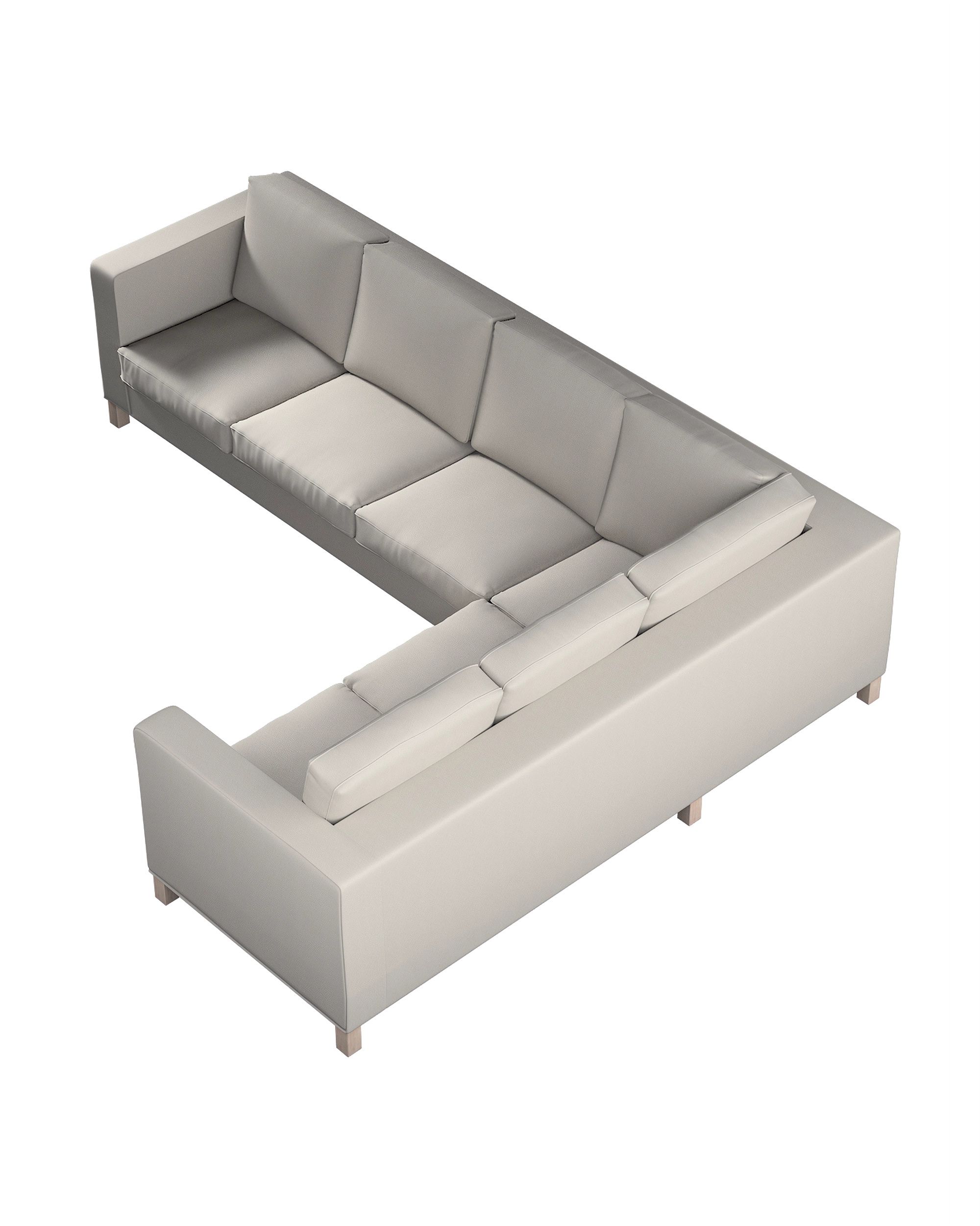 Karlanda corner sofa left cover 3+2 (or right 2+3) colour grey fabric structured (hover)