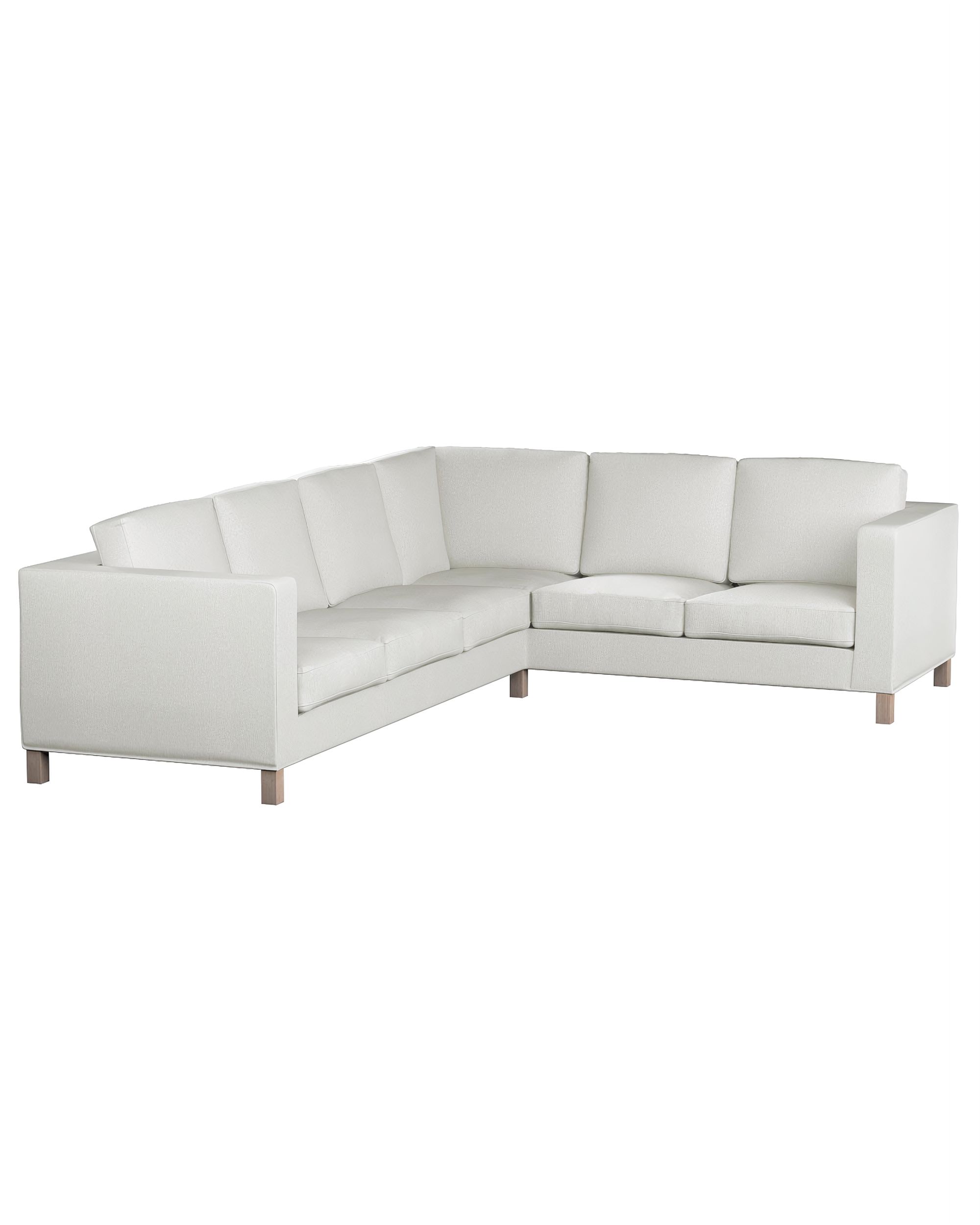 Karlanda corner sofa left cover 3+2 (or right 2+3) colour cream fabric structured