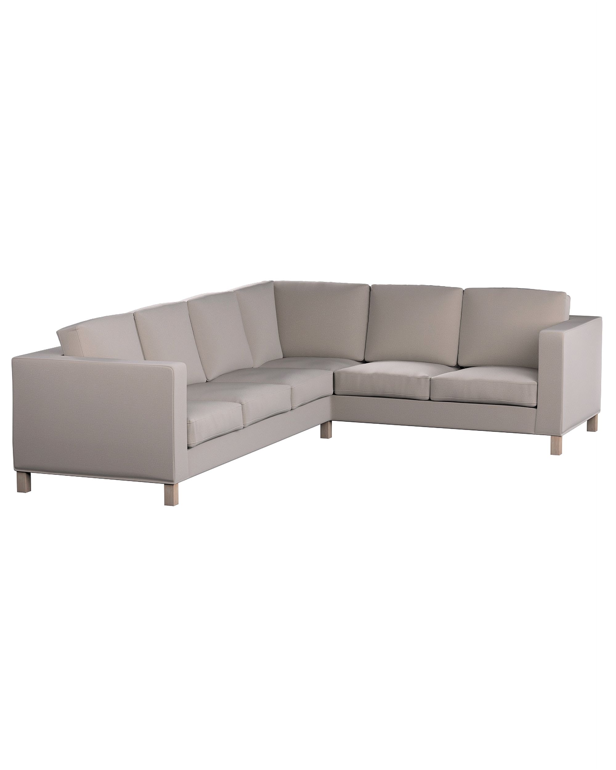 Karlanda corner sofa left cover 3+2 (or right 2+3) colour beige fabric velvet