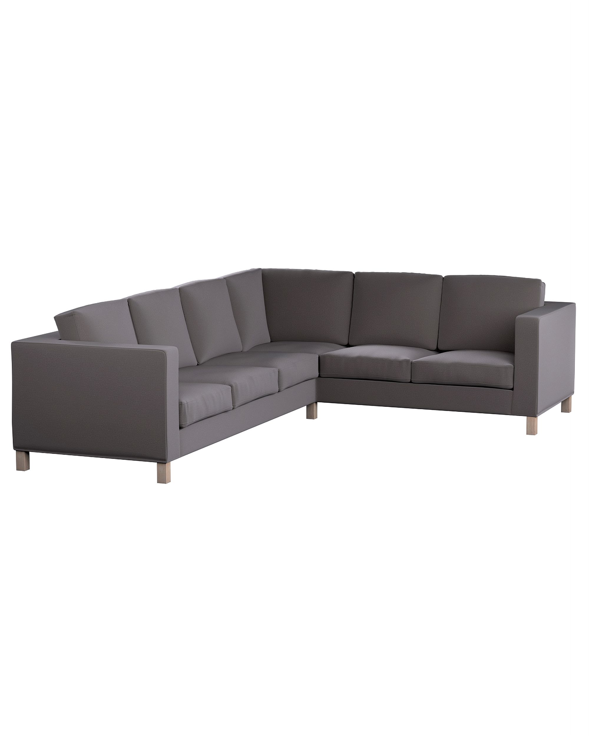Karlanda corner sofa left cover 3+2 (or right 2+3) colour brown fabric velvet
