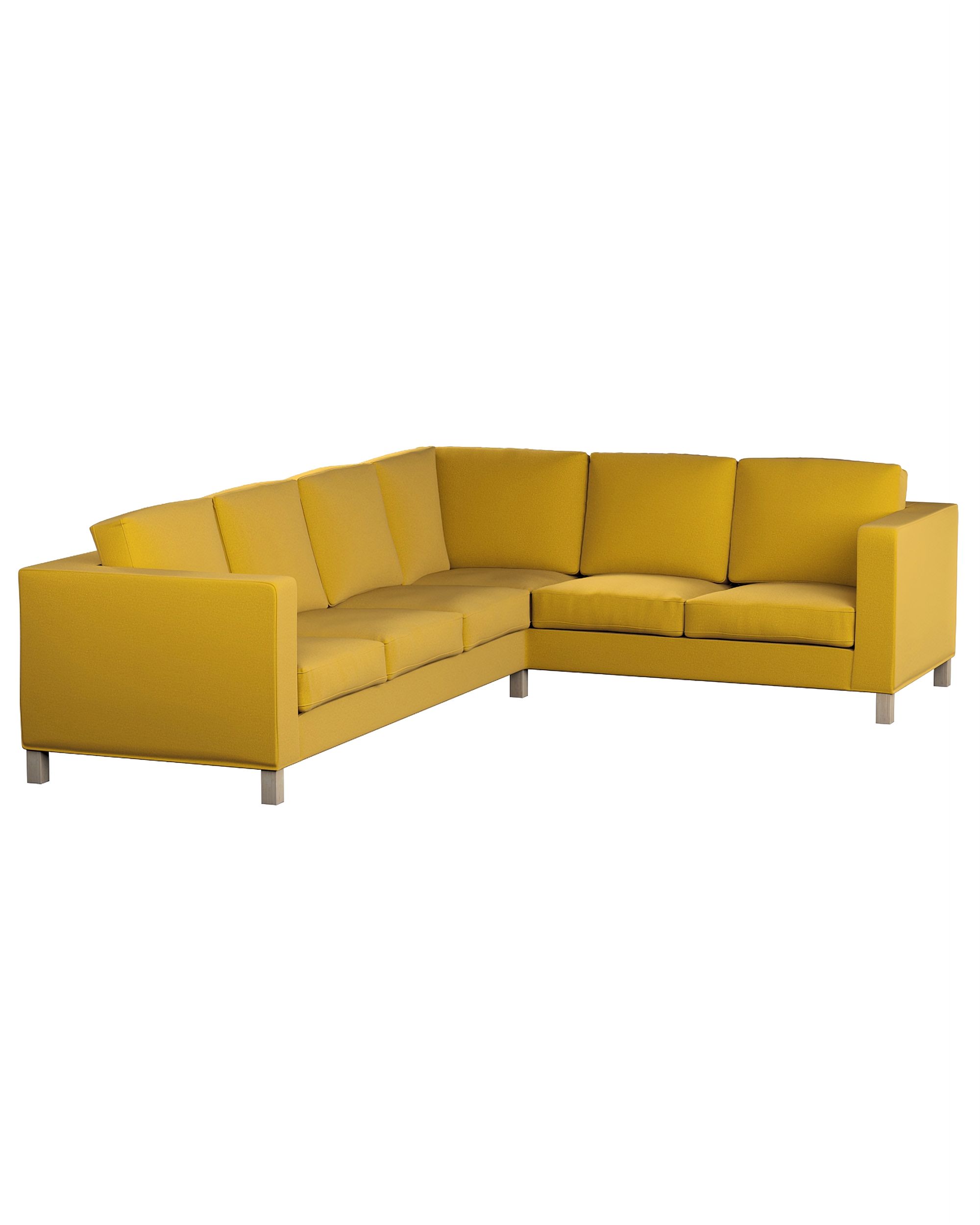 Karlanda corner sofa left cover 3+2 (or right 2+3) colour yellow fabric velvet