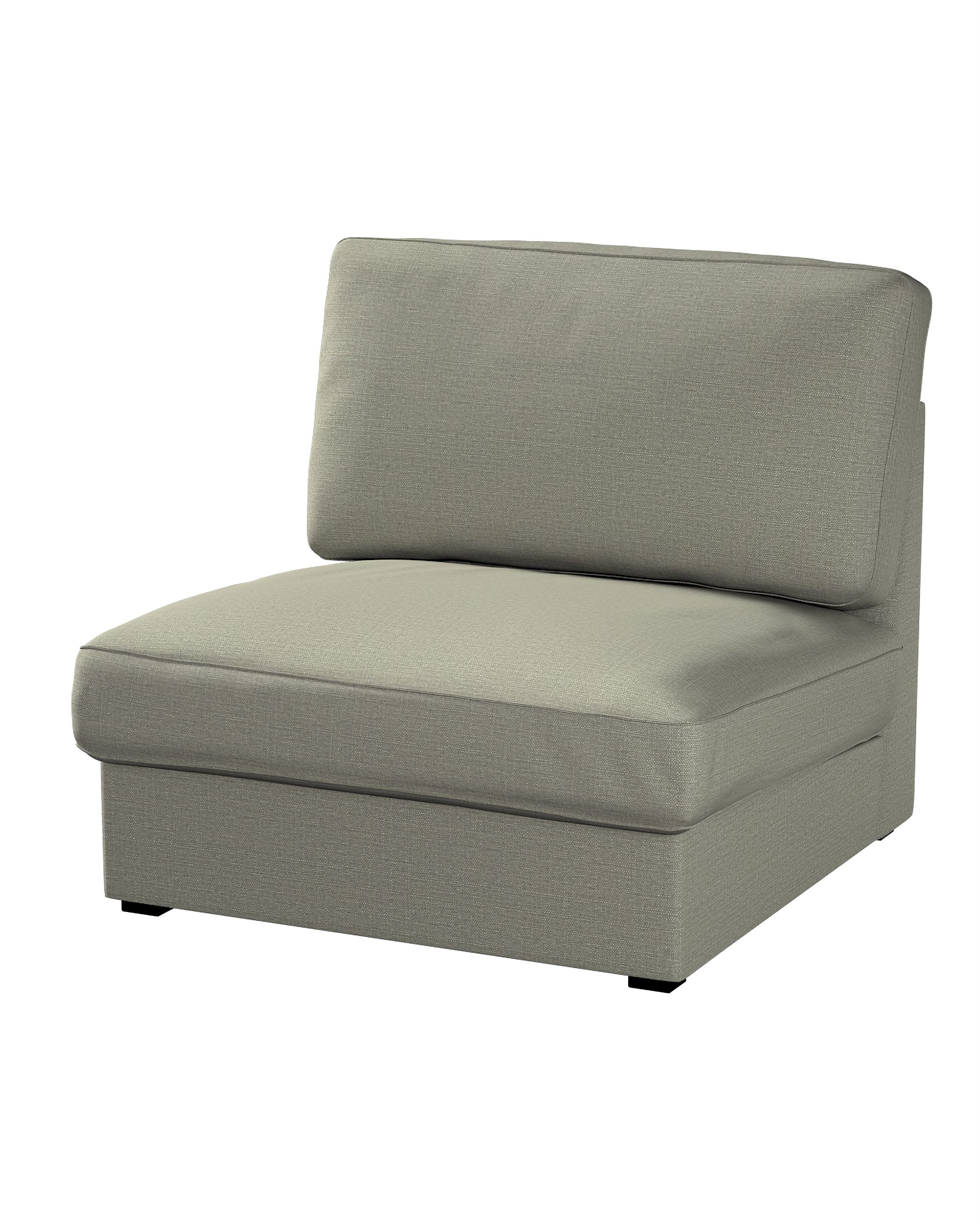 Kivik armchair cover non-folding colour grey fabric structured