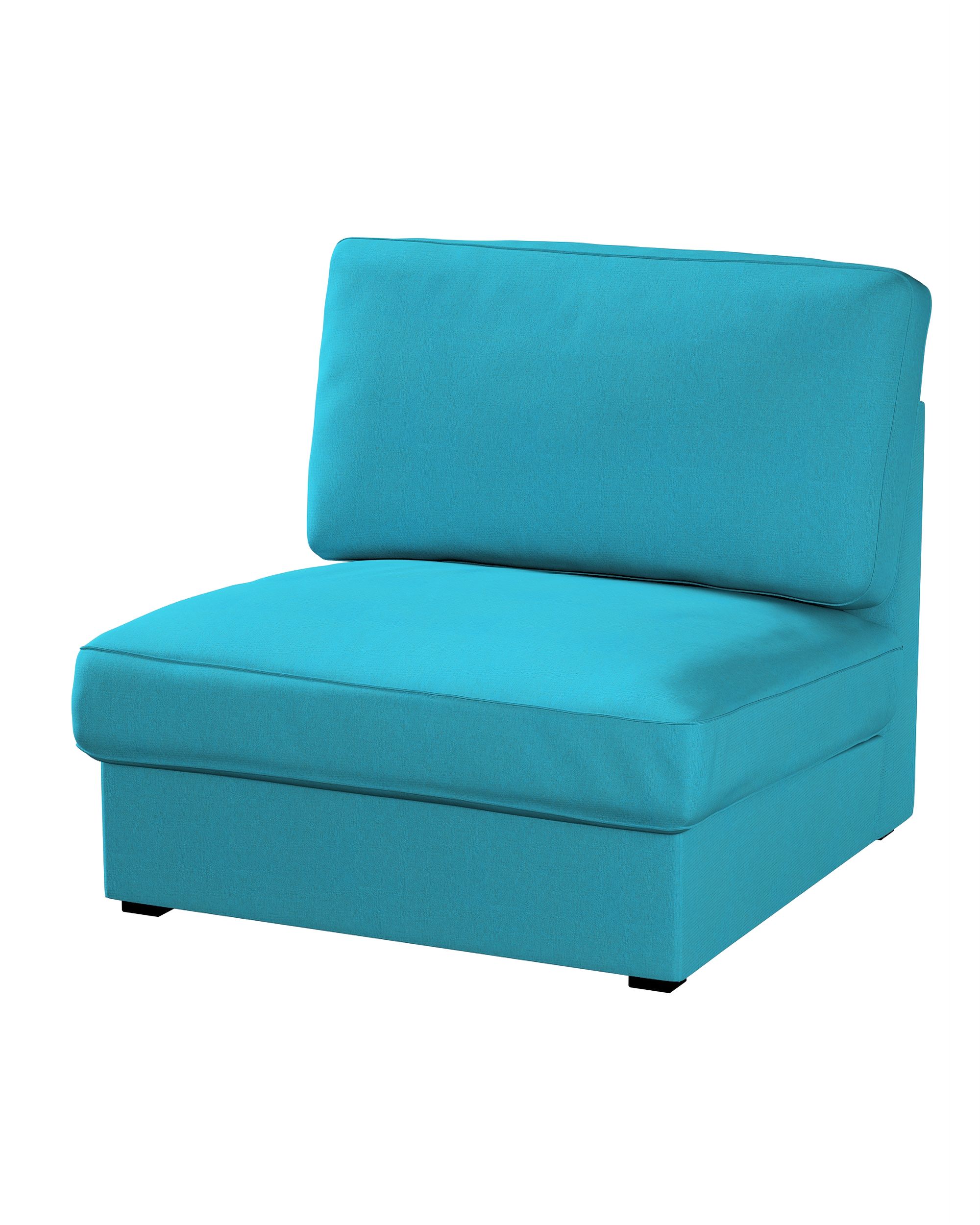 Kivik armchair cover non-folding colour blue fabric structured