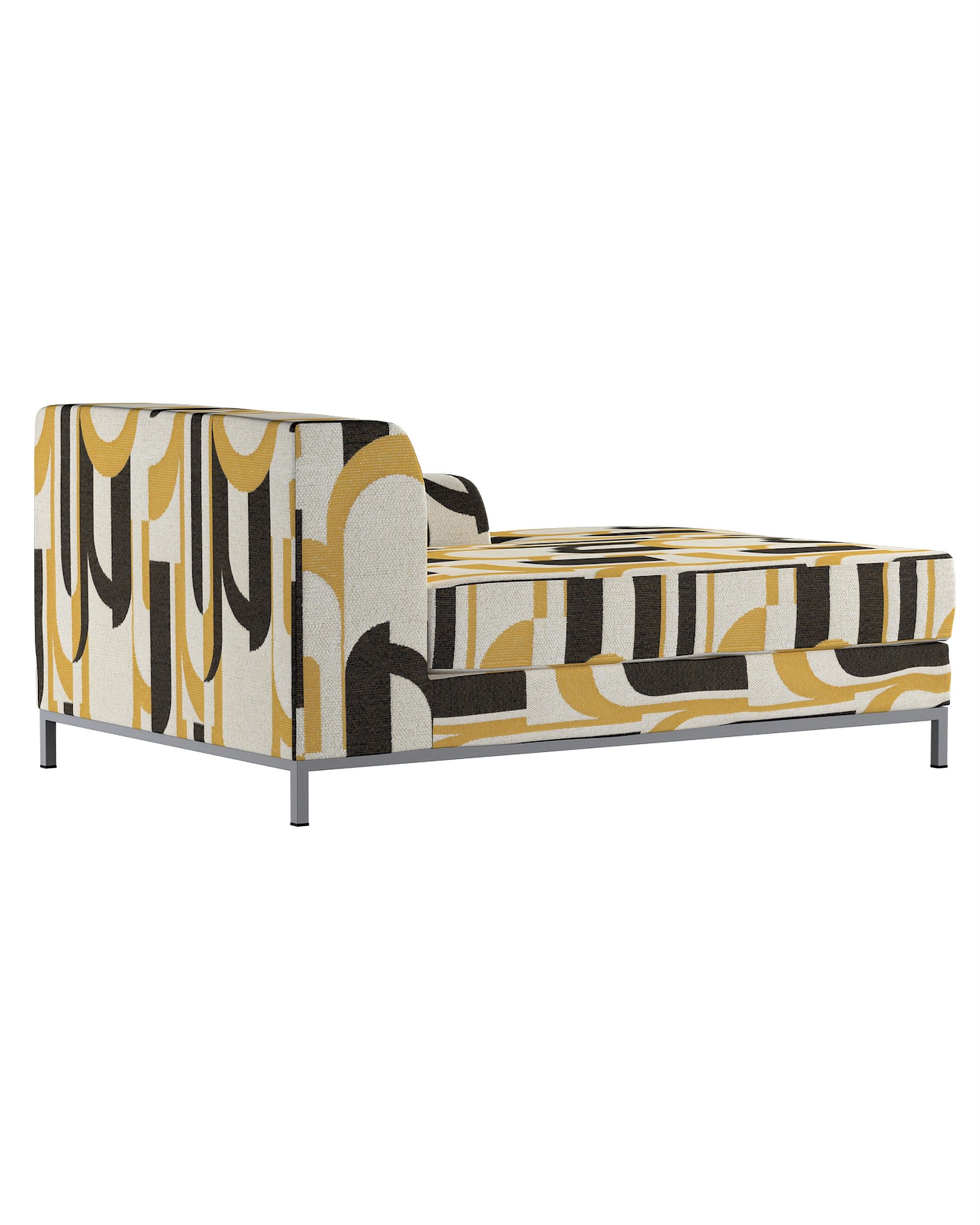 Kramfors chaise longue right cover colour multicolour fabric structured, patterned (hover)