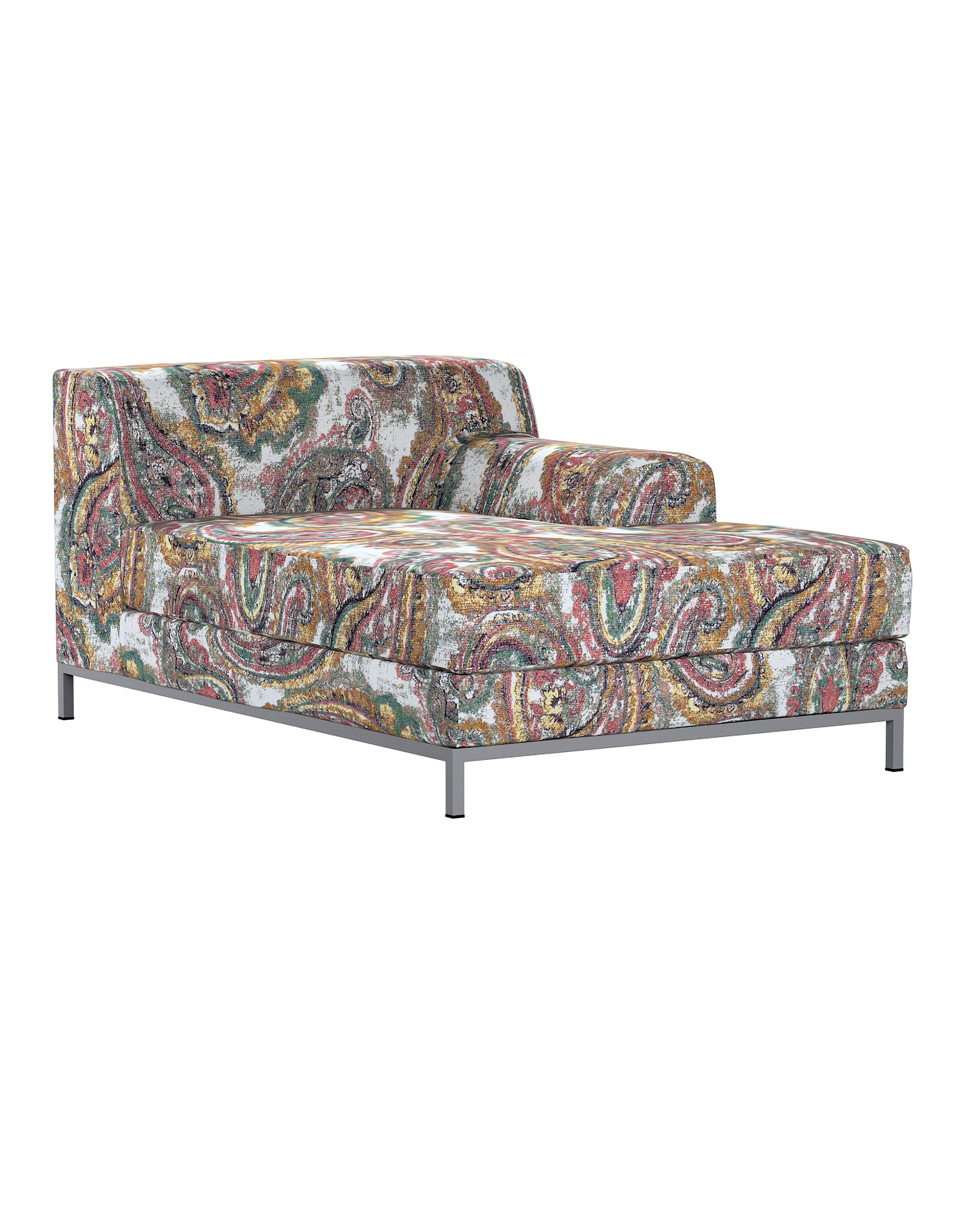 Kramfors chaise longue right cover colour multicolour fabric structured, patterned