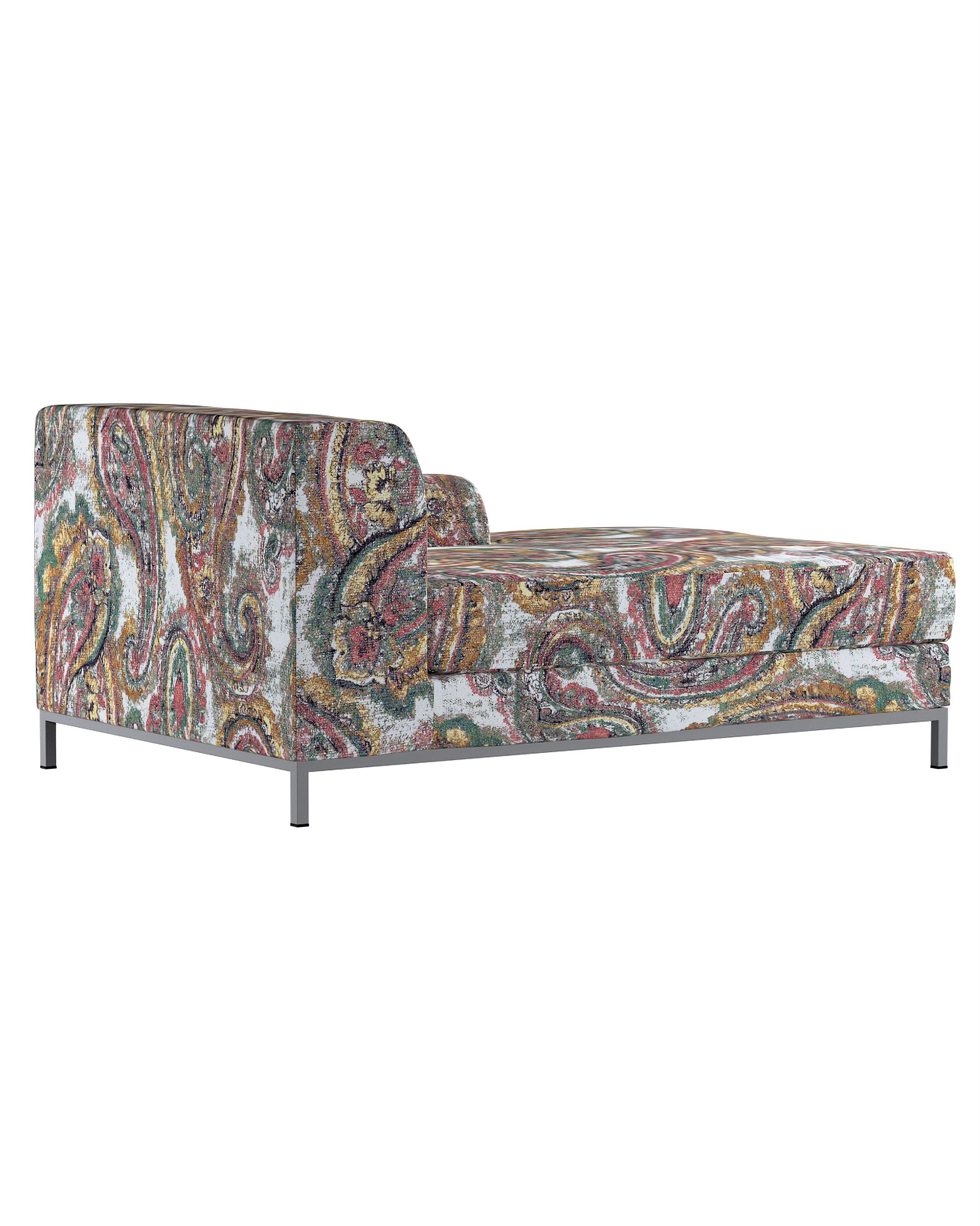 Kramfors chaise longue right cover colour multicolour fabric structured, patterned (hover)