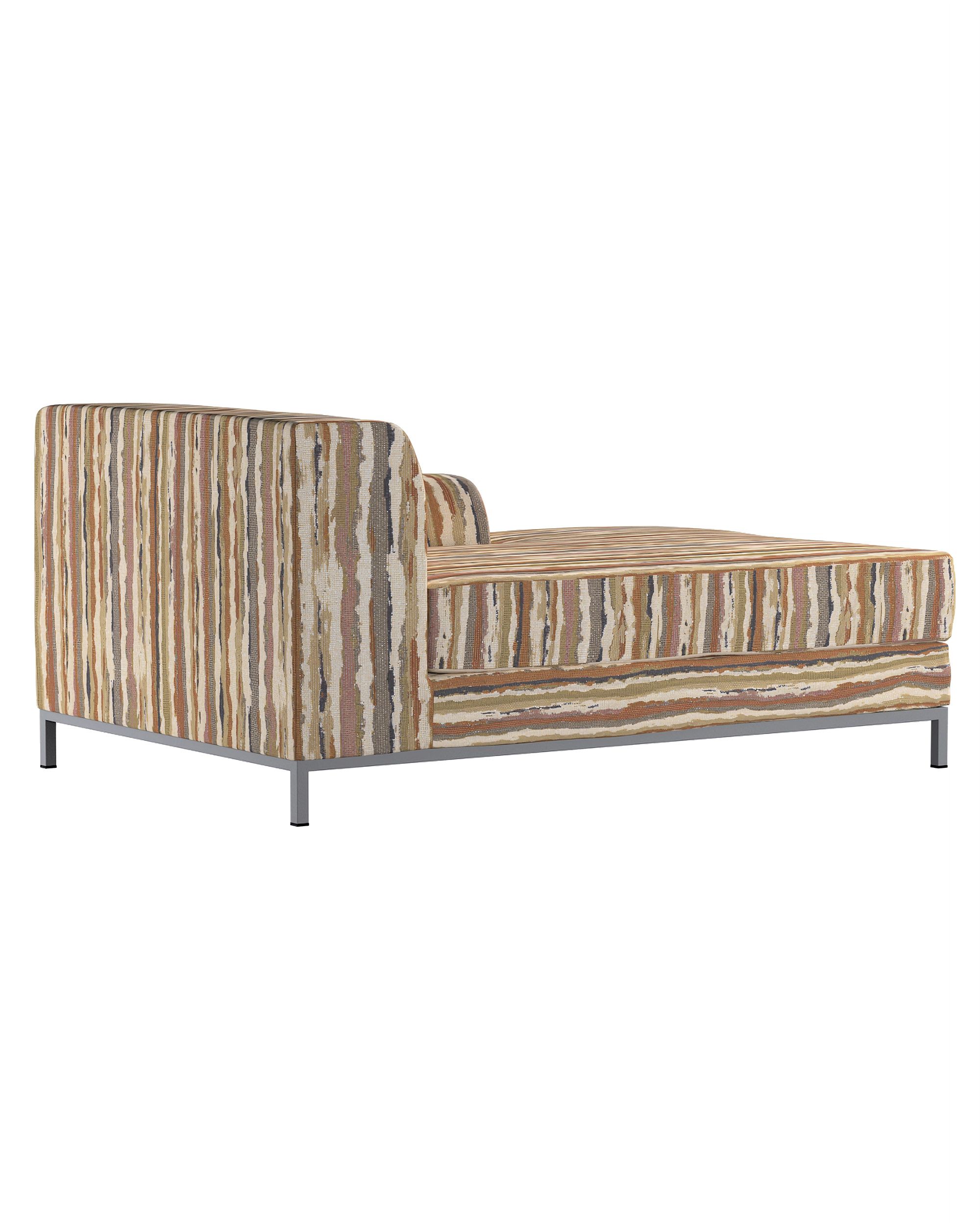 Kramfors chaise longue right cover colour beige fabric structured, patterned (hover)