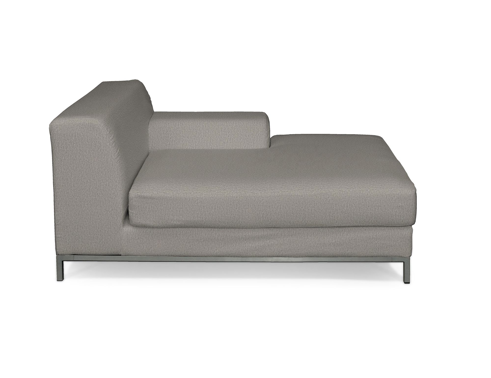 Kramfors chaise longue right cover colour grey fabric structured