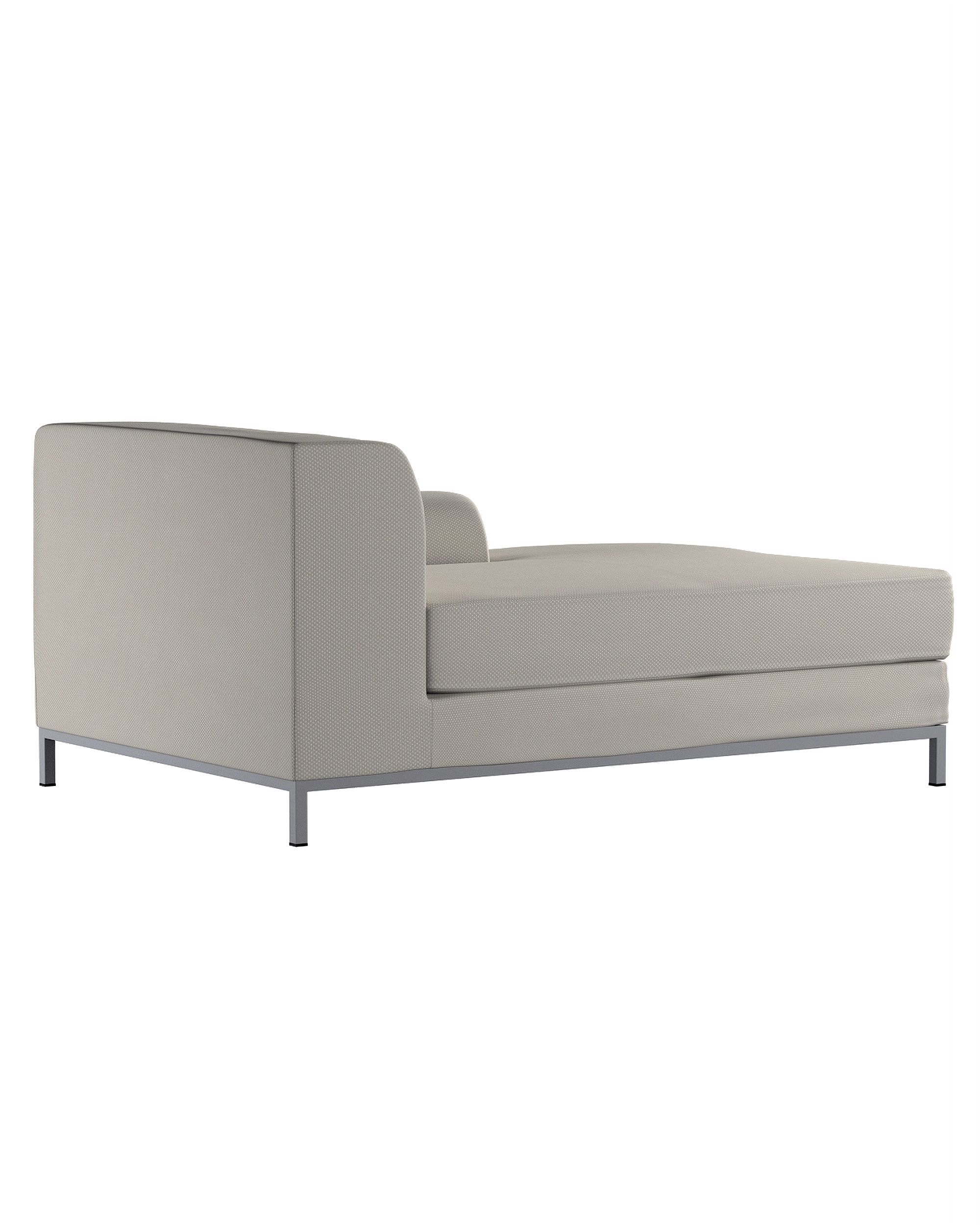 Kramfors chaise longue right cover colour grey fabric structured (hover)