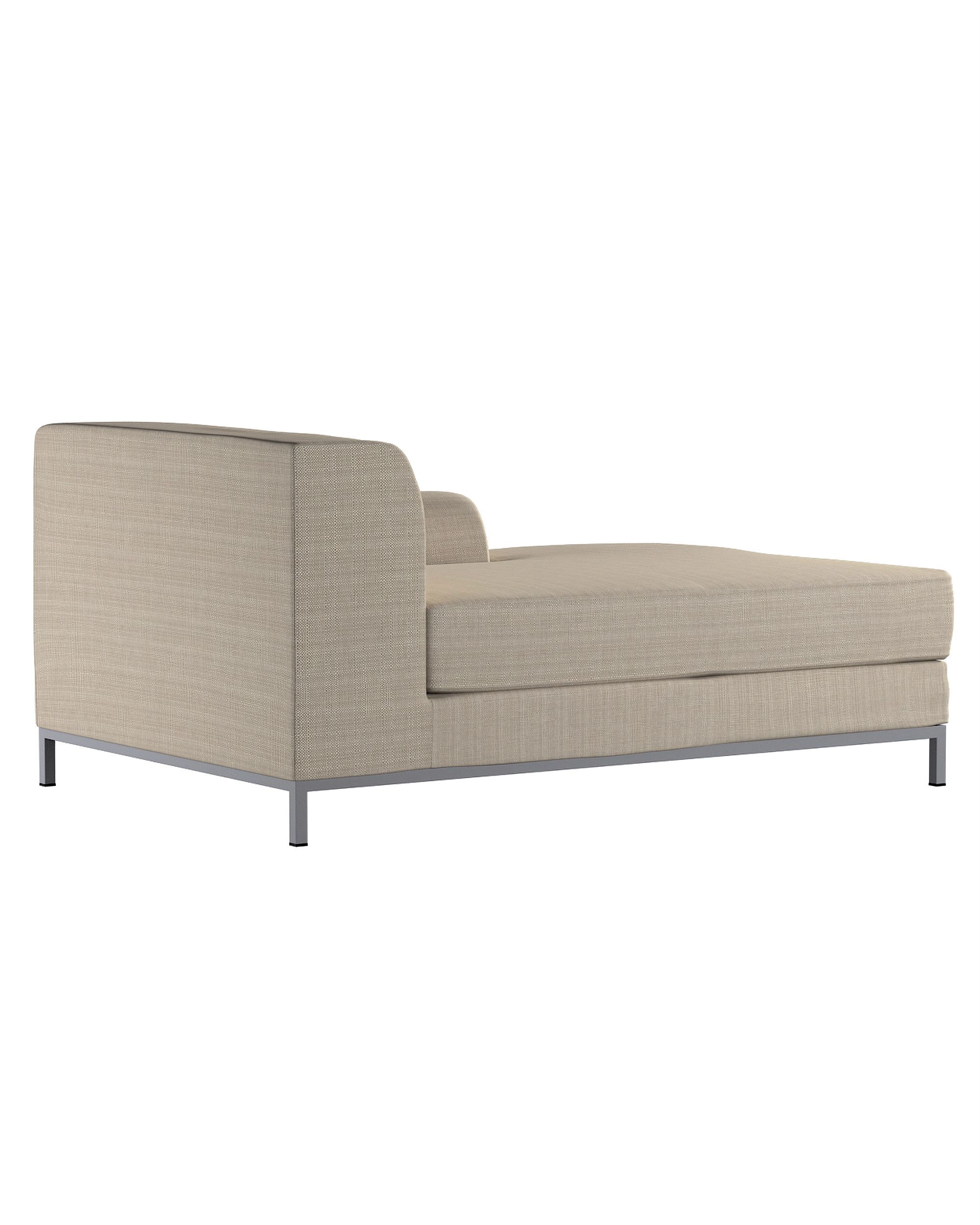 Kramfors chaise longue right cover colour beige fabric structured (hover)
