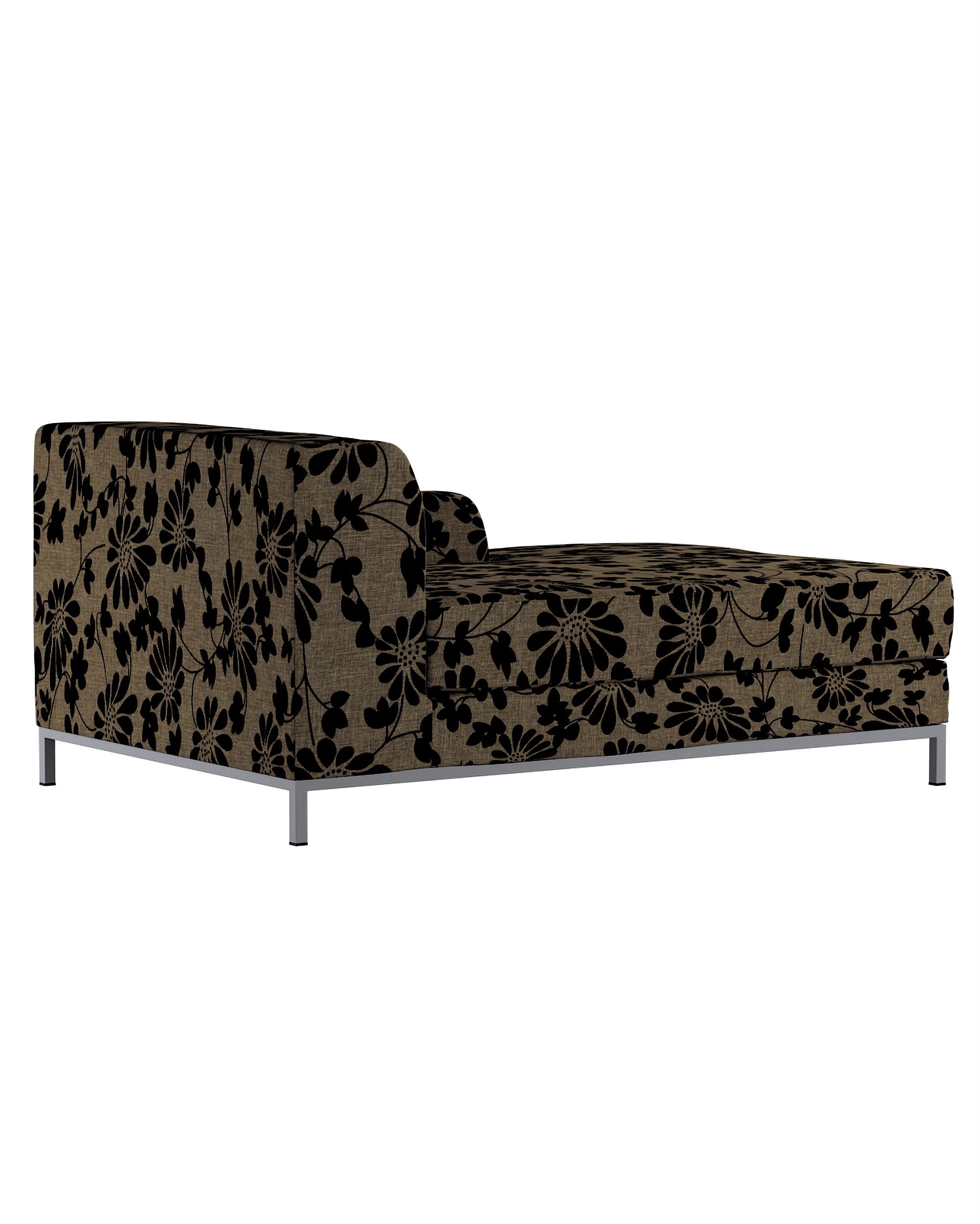 Kramfors chaise longue right cover colour beige fabric structured, patterned (hover)