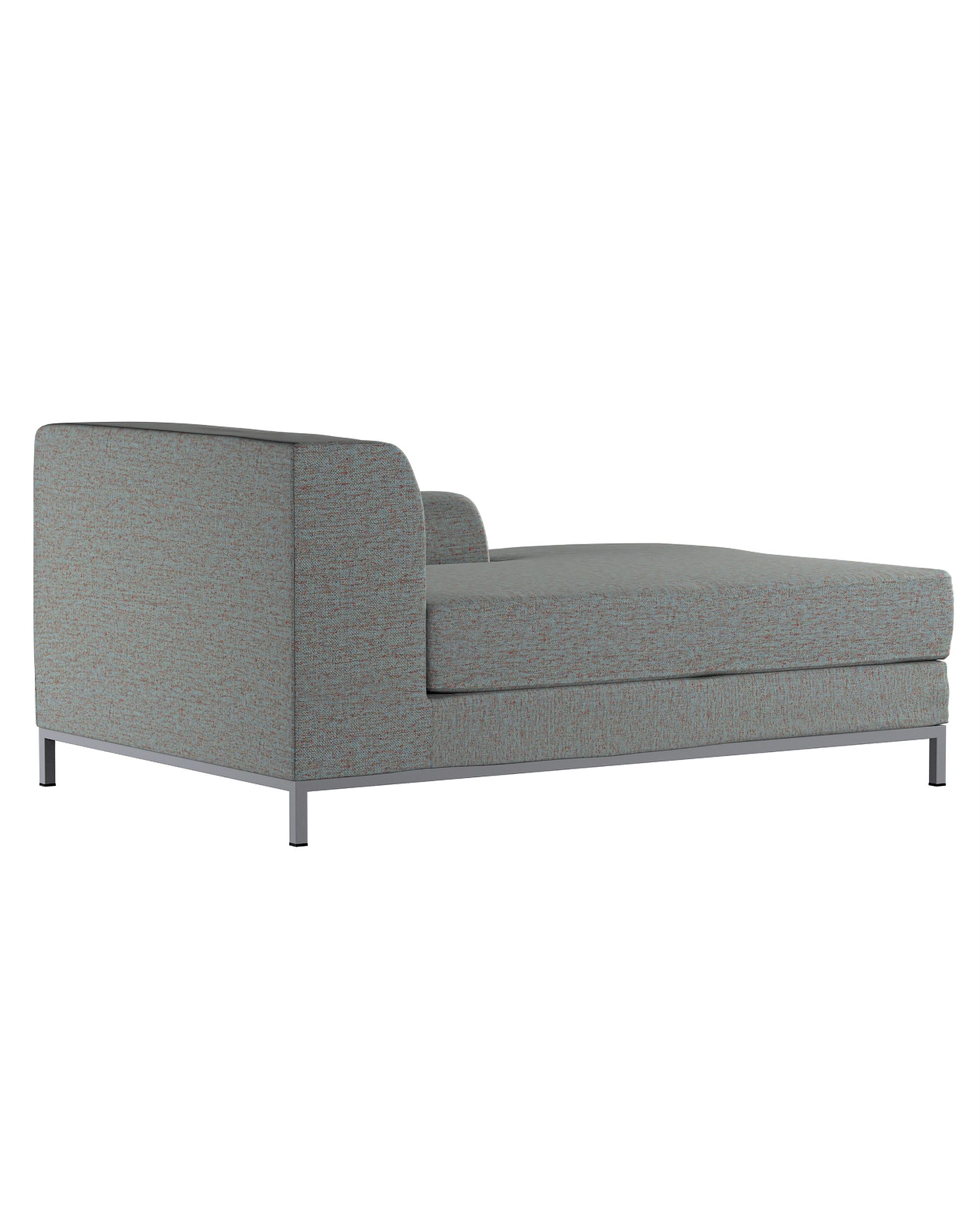Kramfors chaise longue right cover colour blue fabric structured (hover)