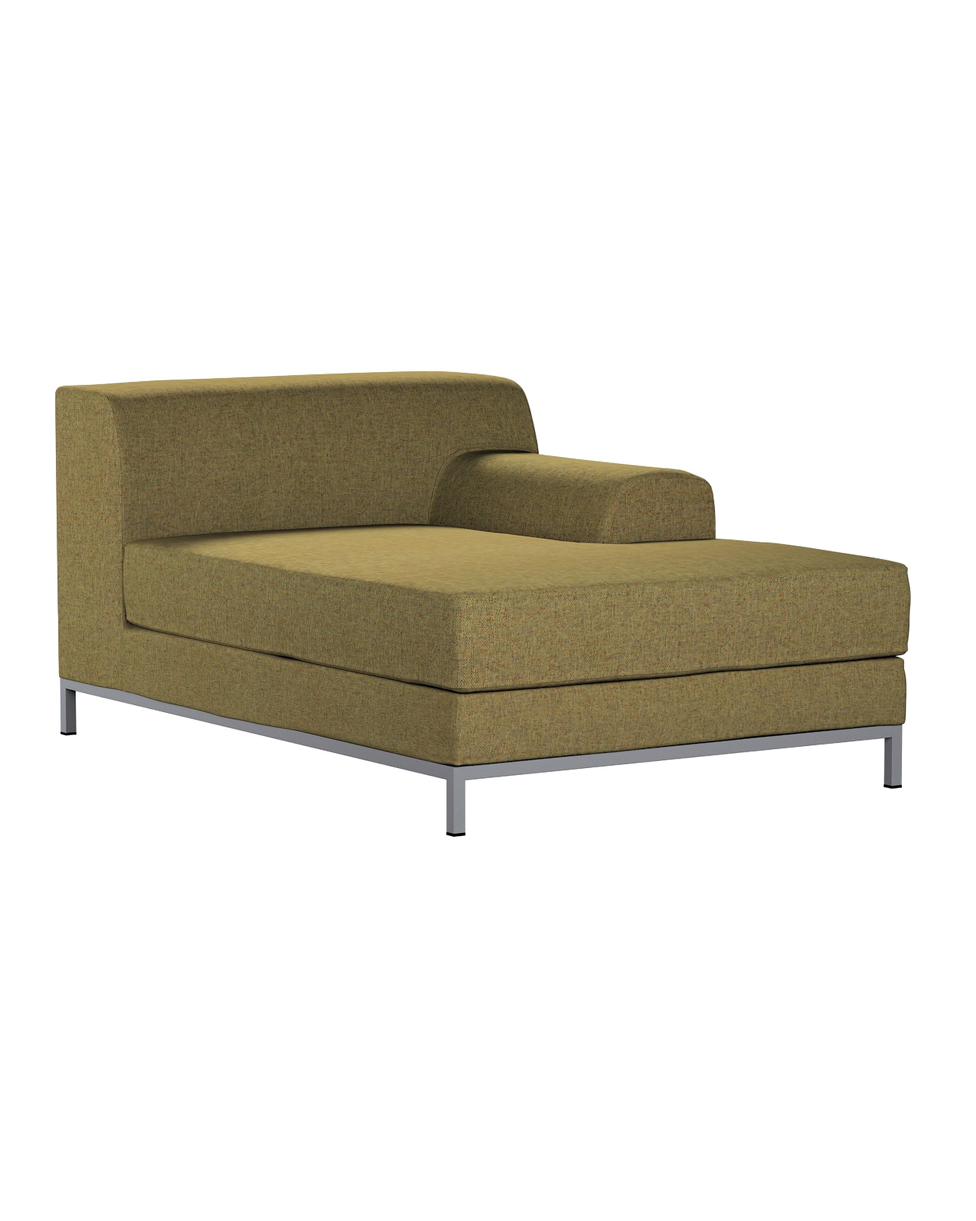 Kramfors chaise longue right cover colour green fabric structured