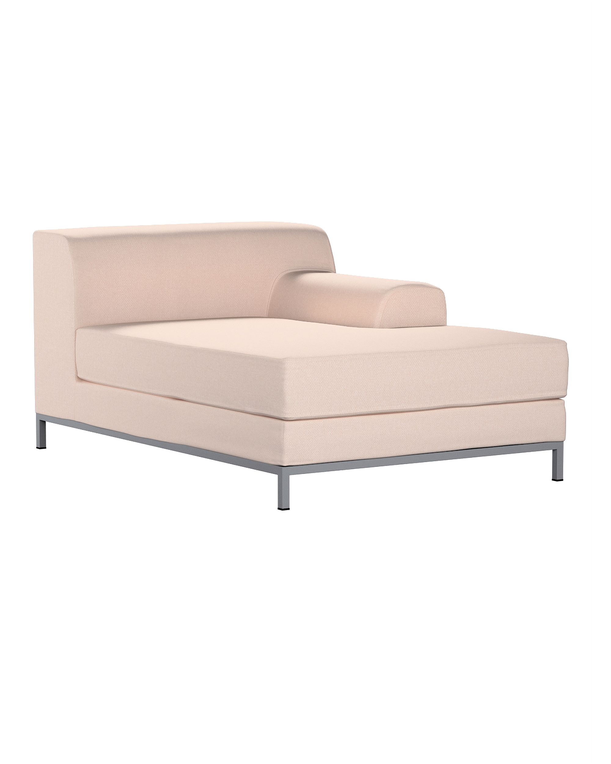 Kramfors chaise longue right cover colour pink fabric structured