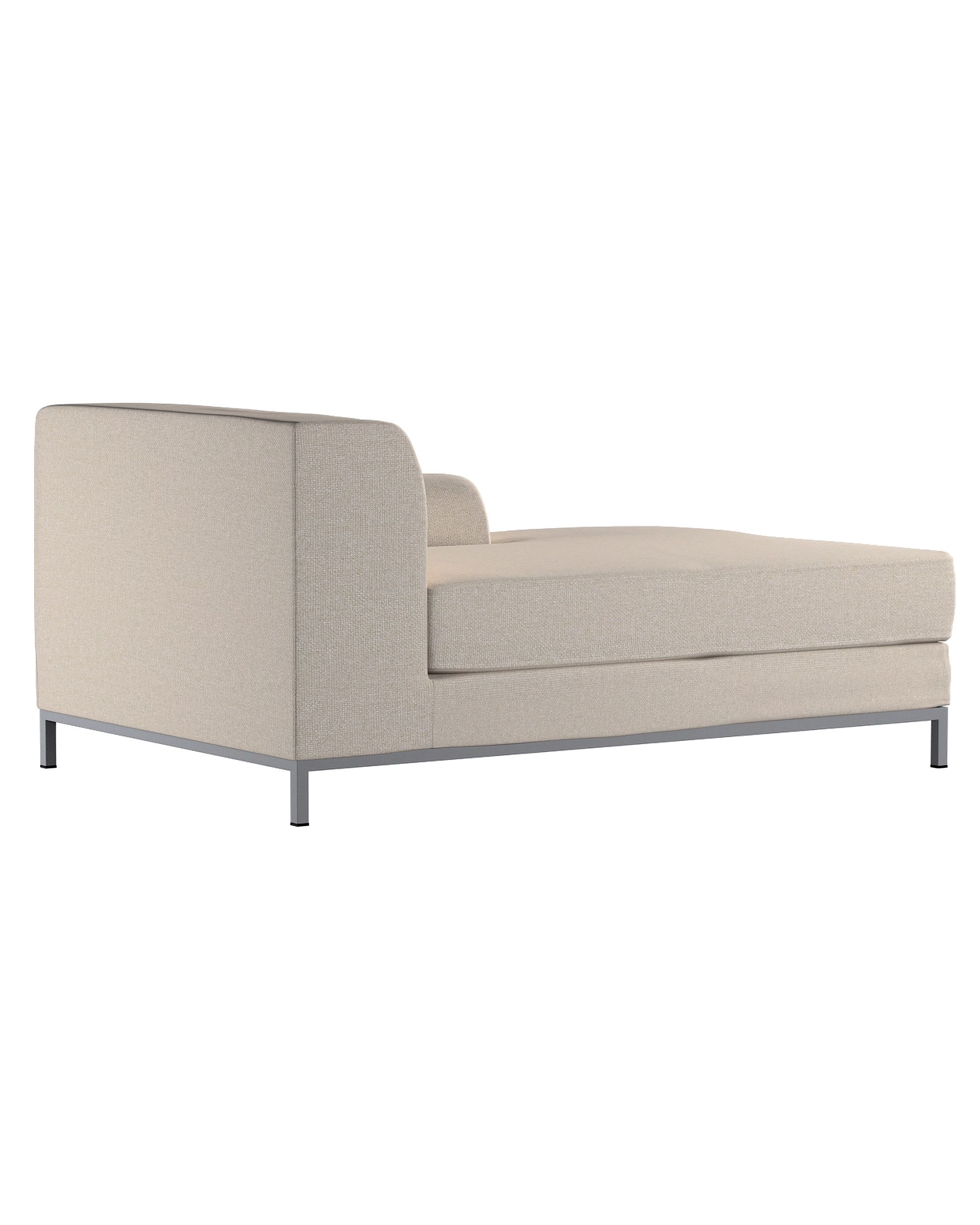 Kramfors chaise longue right cover colour grey fabric structured (hover)