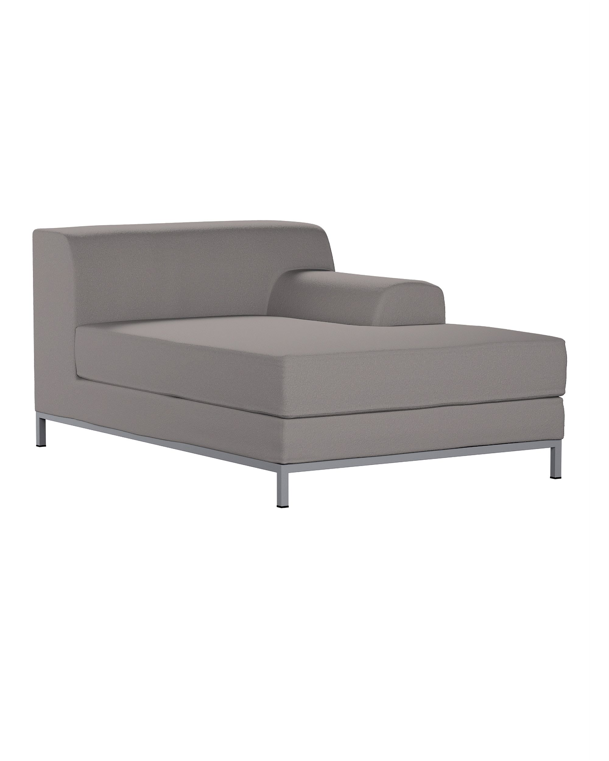 Kramfors chaise longue right cover colour beige fabric structured