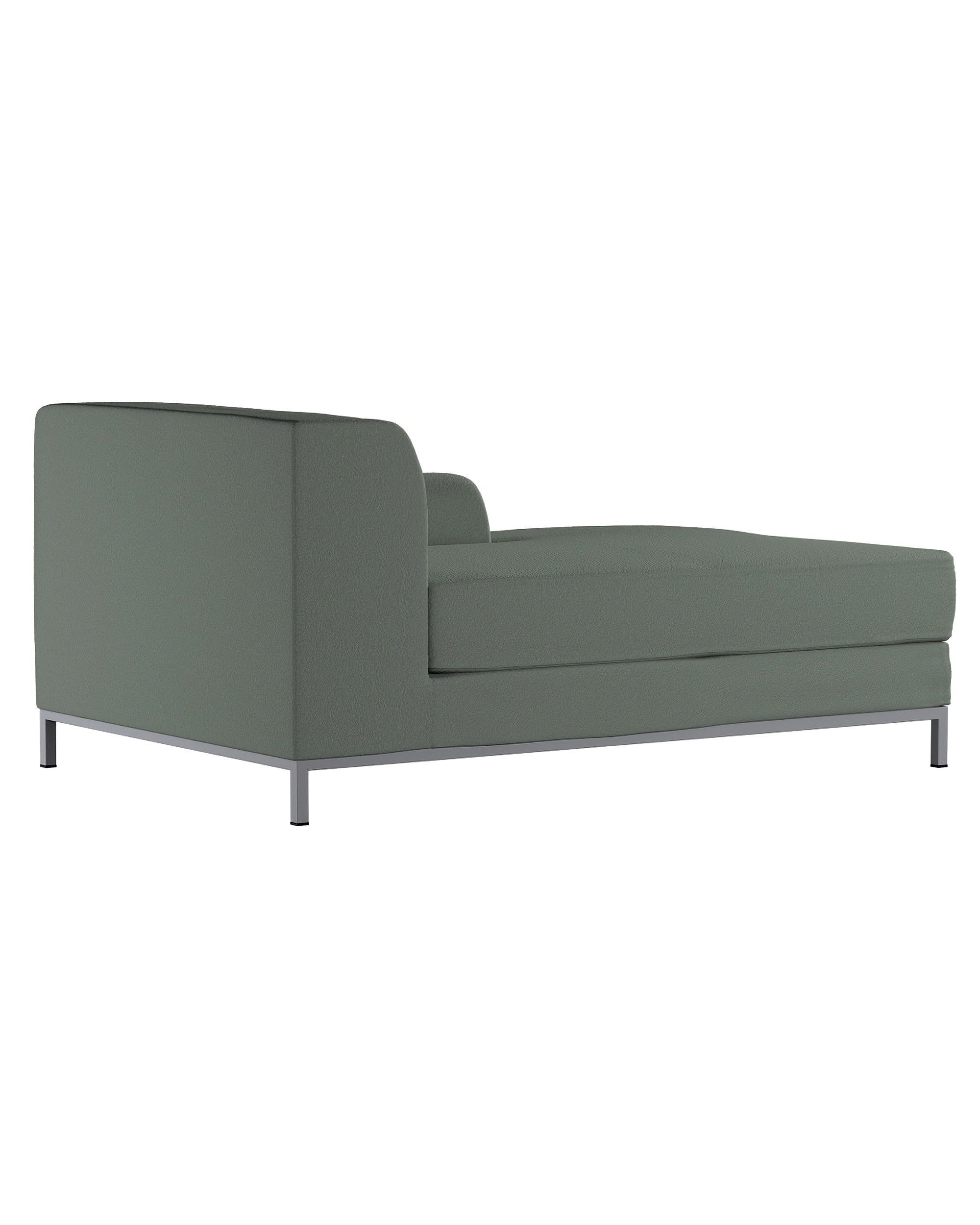 Kramfors chaise longue right cover colour green fabric structured (hover)