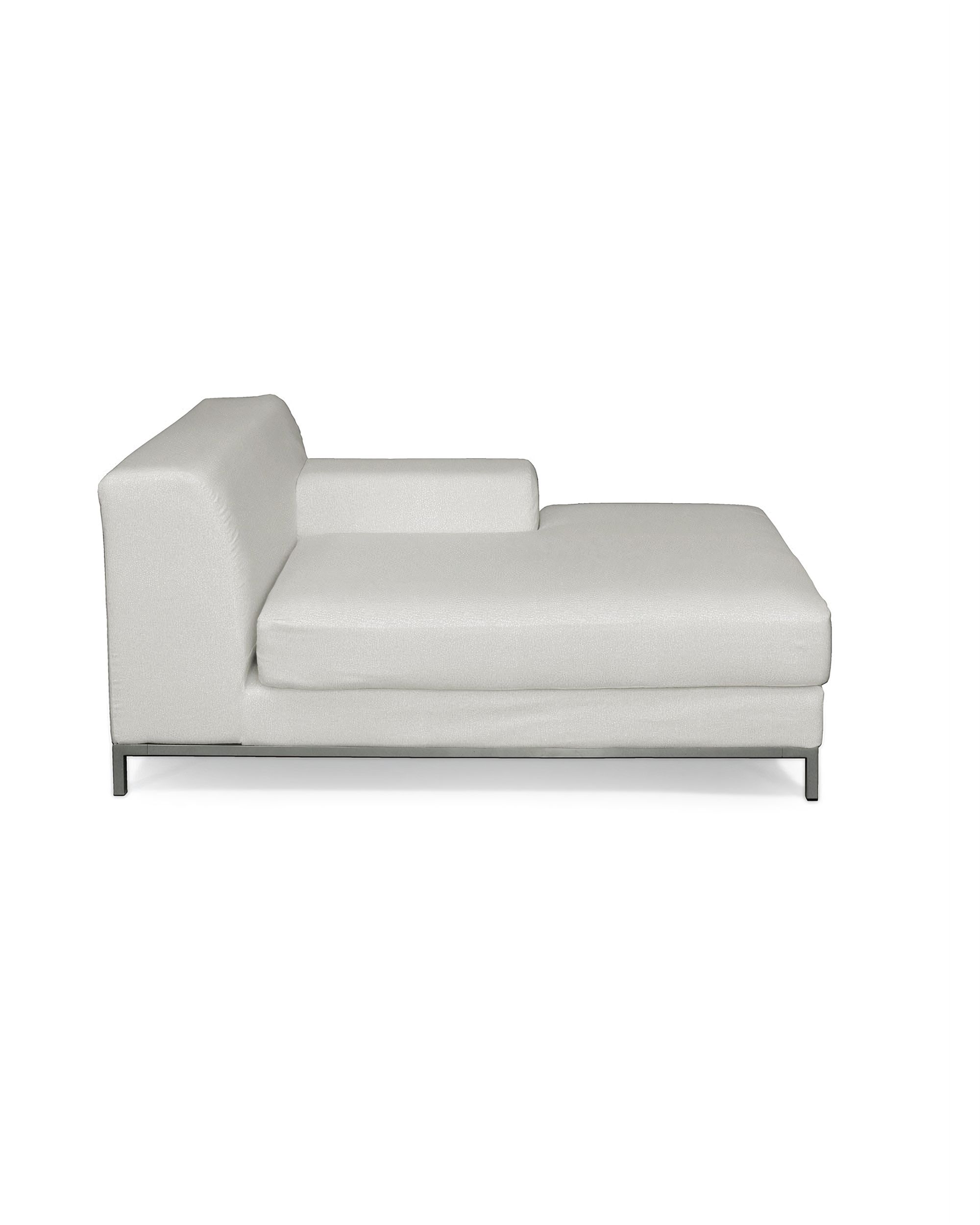 Kramfors chaise longue right cover colour cream fabric structured