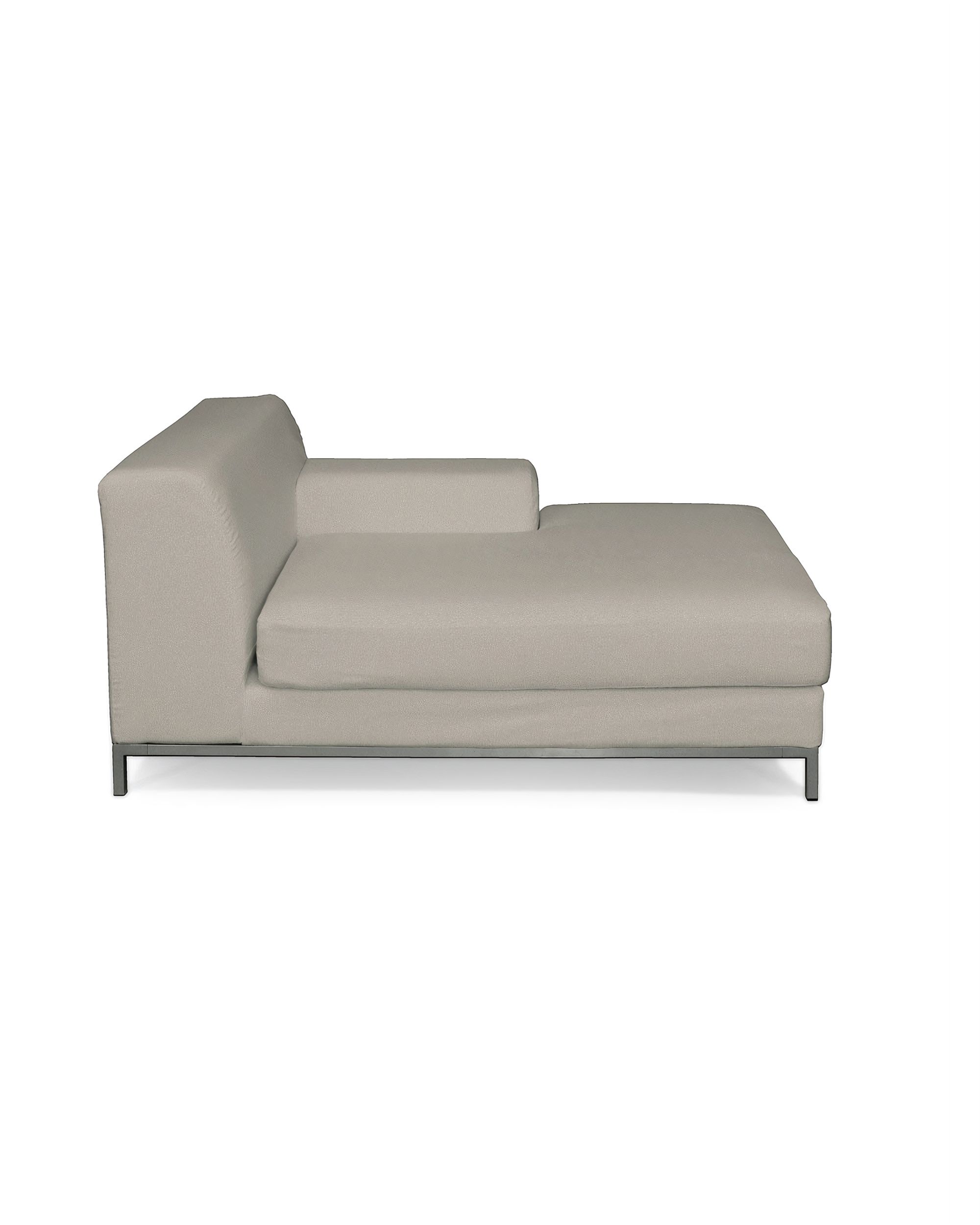 Kramfors chaise longue right cover colour beige fabric structured