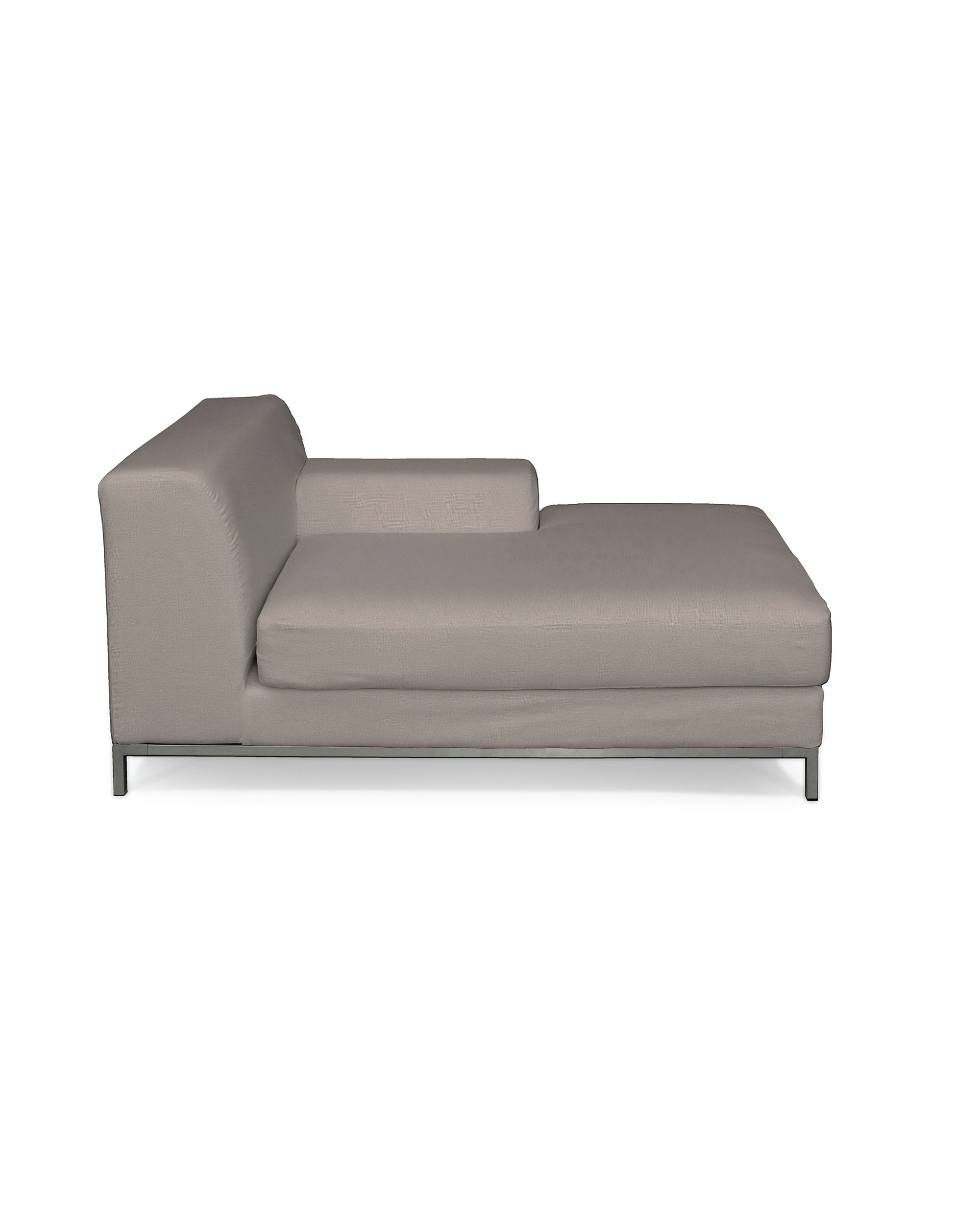 Kramfors chaise longue right cover colour beige fabric velvet