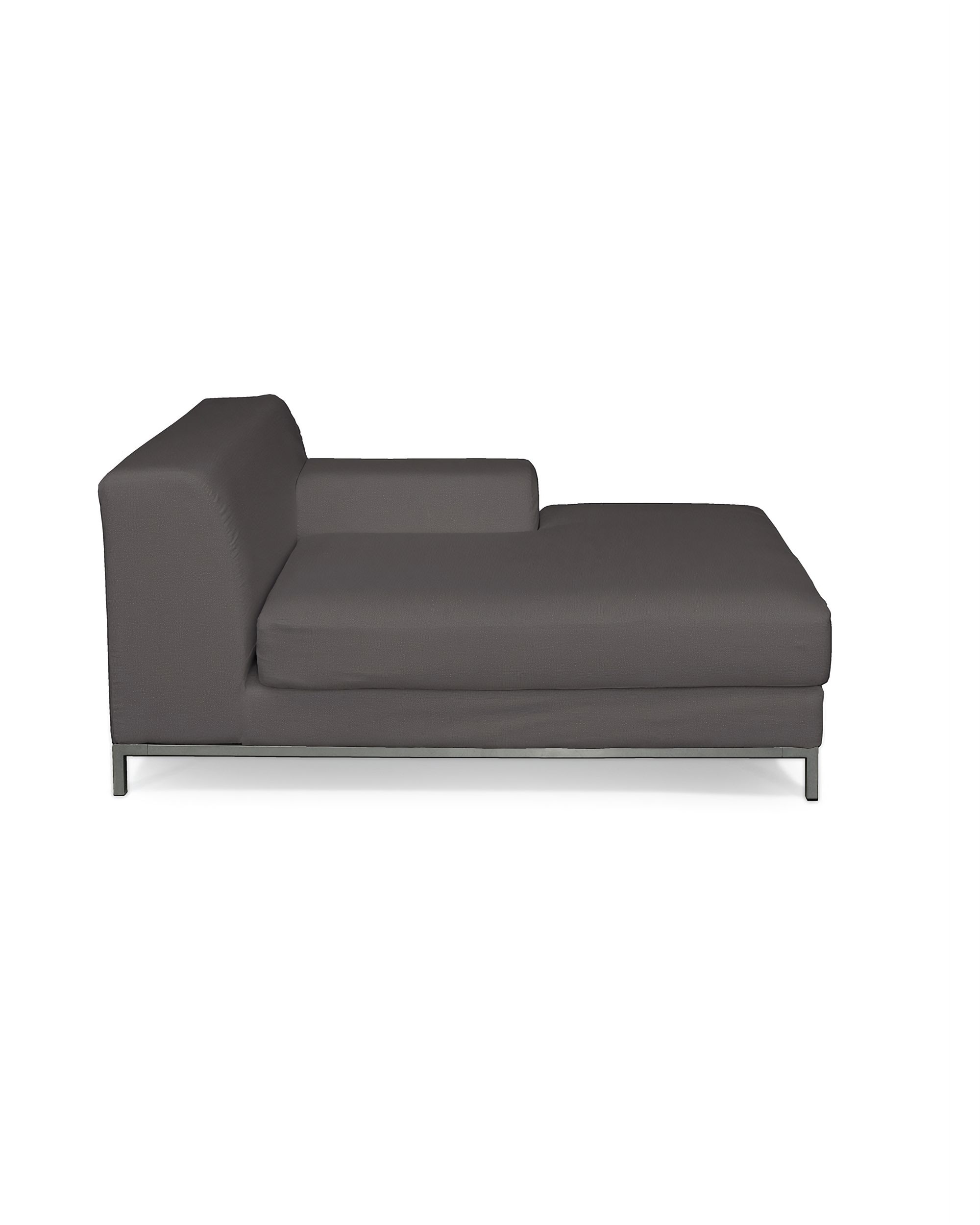 Kramfors chaise longue right cover colour brown fabric velvet