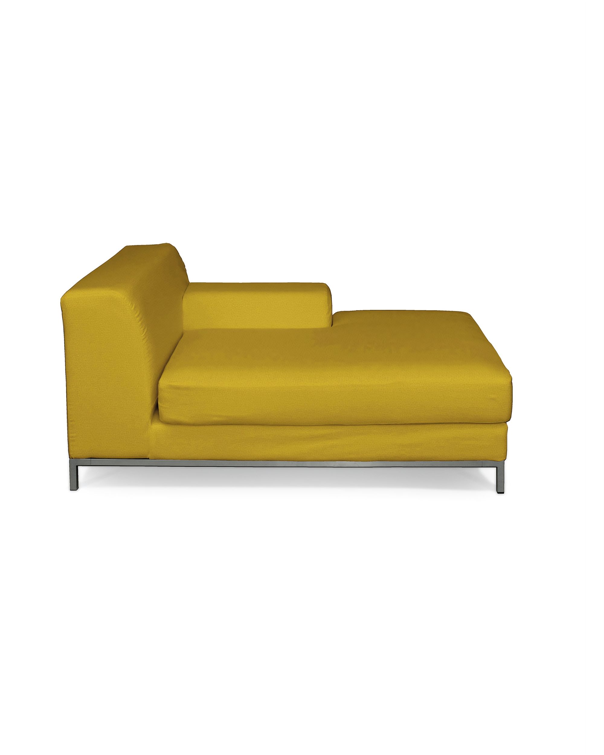 Kramfors chaise longue right cover colour yellow fabric velvet