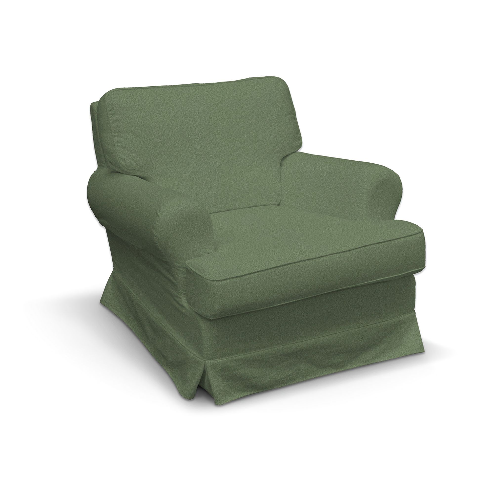 Barkaby armchair cover colour green fabric structured
