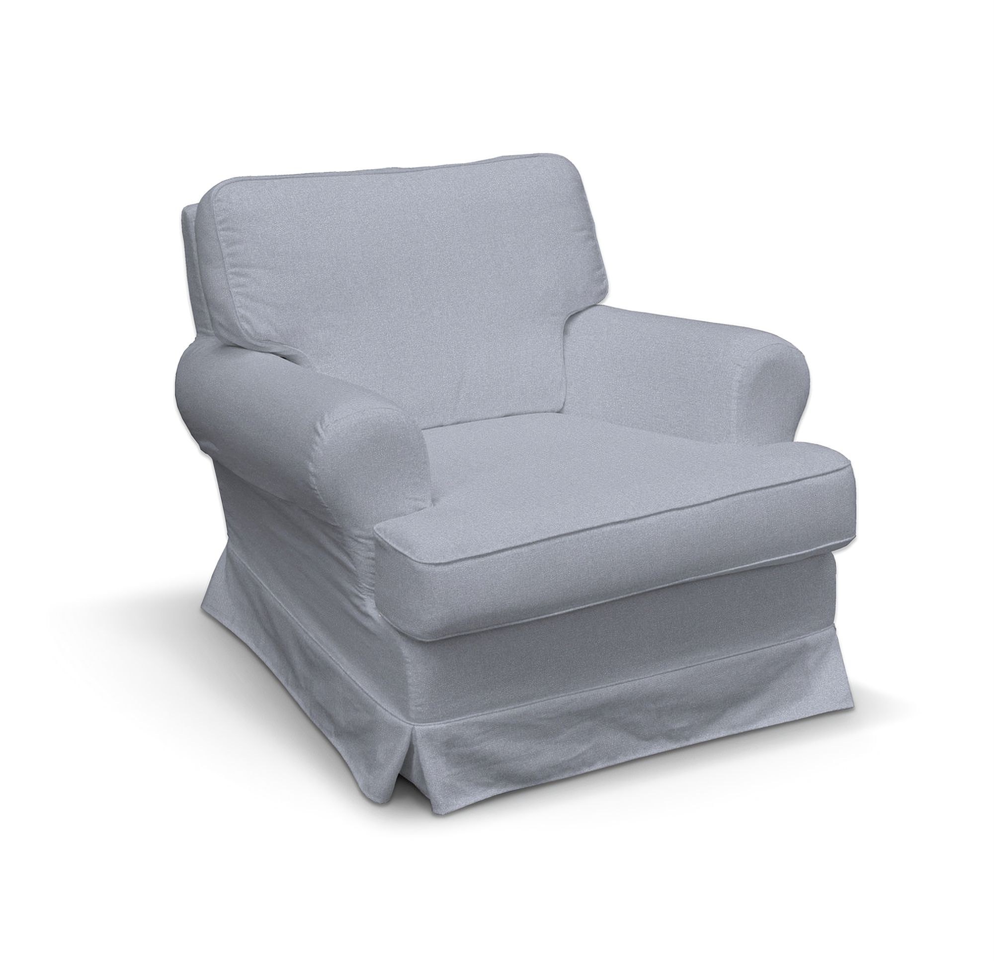 Barkaby armchair cover colour blue fabric structured