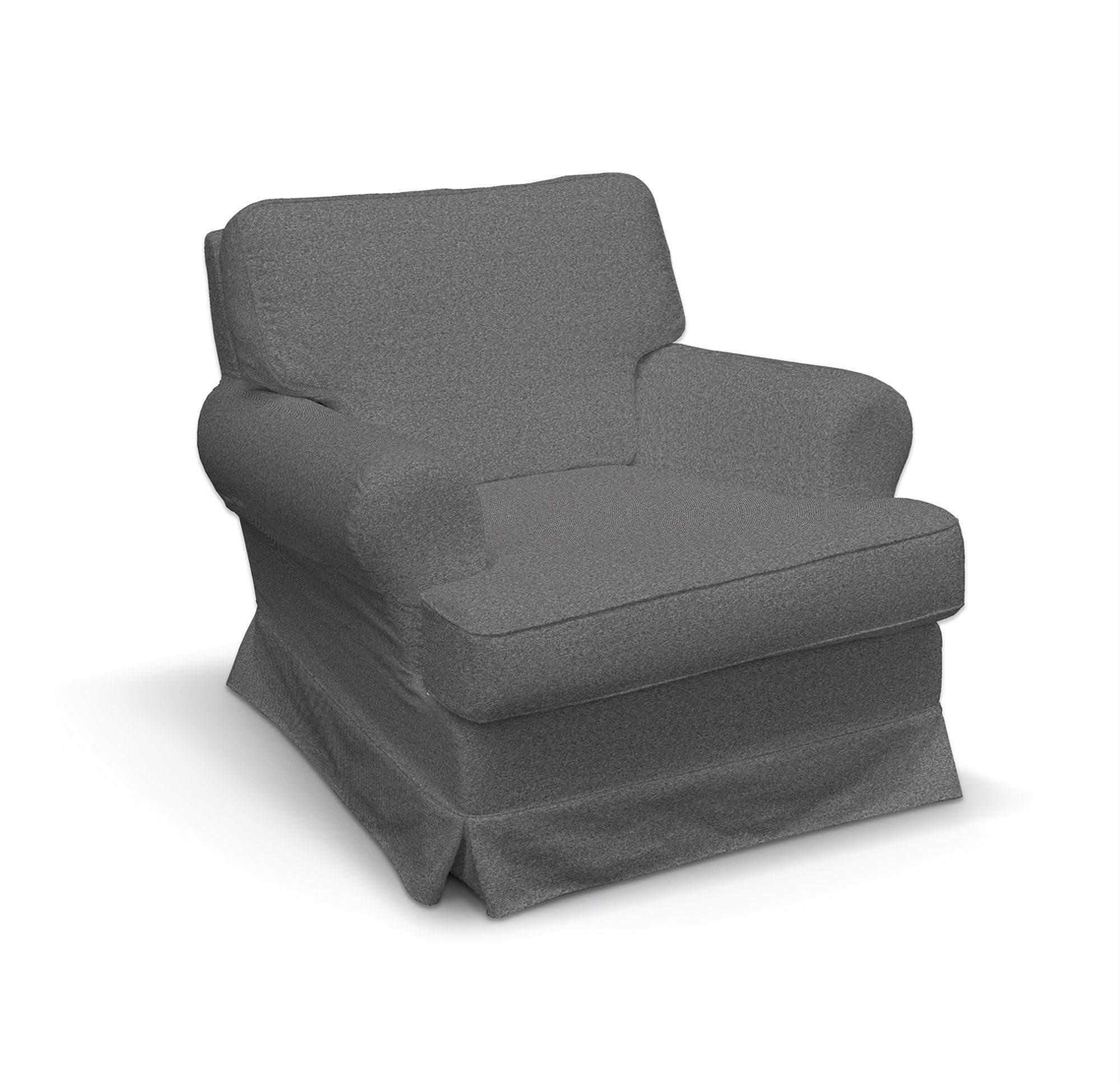 Barkaby armchair cover colour grey fabric structured