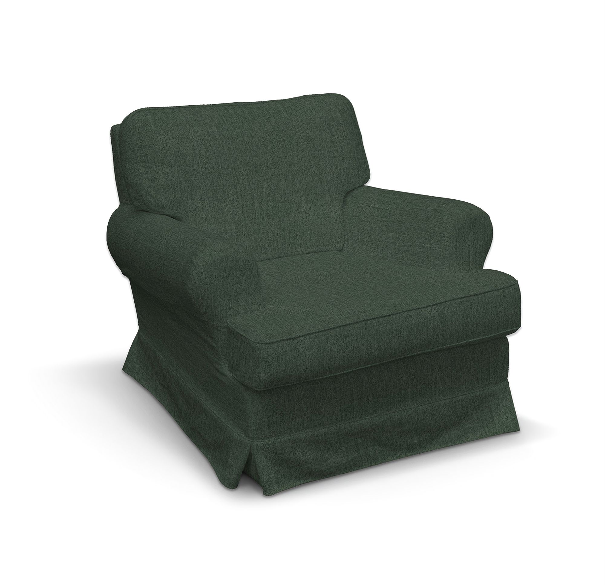 Barkaby armchair cover colour green fabric structured