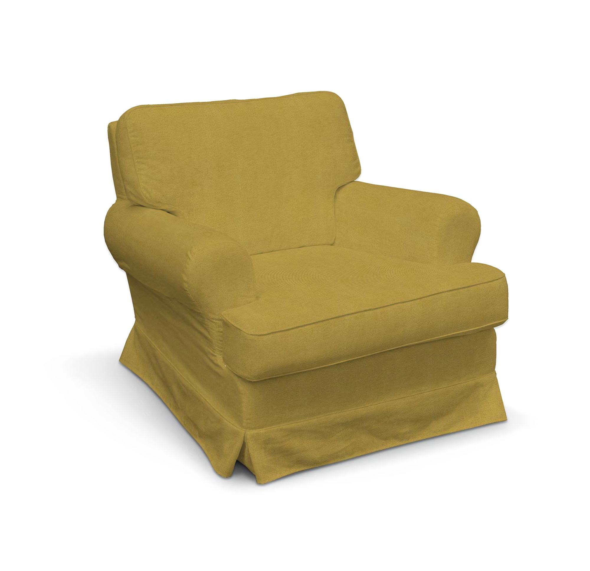 Barkaby armchair cover colour yellow fabric structured