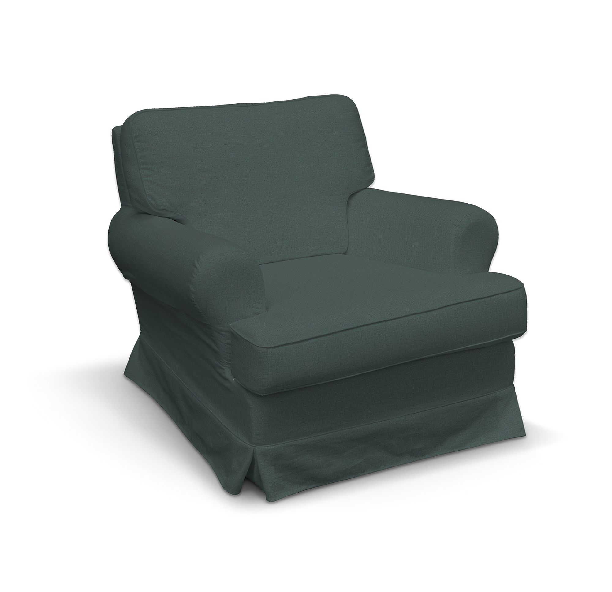 Barkaby armchair cover colour green fabric velvet