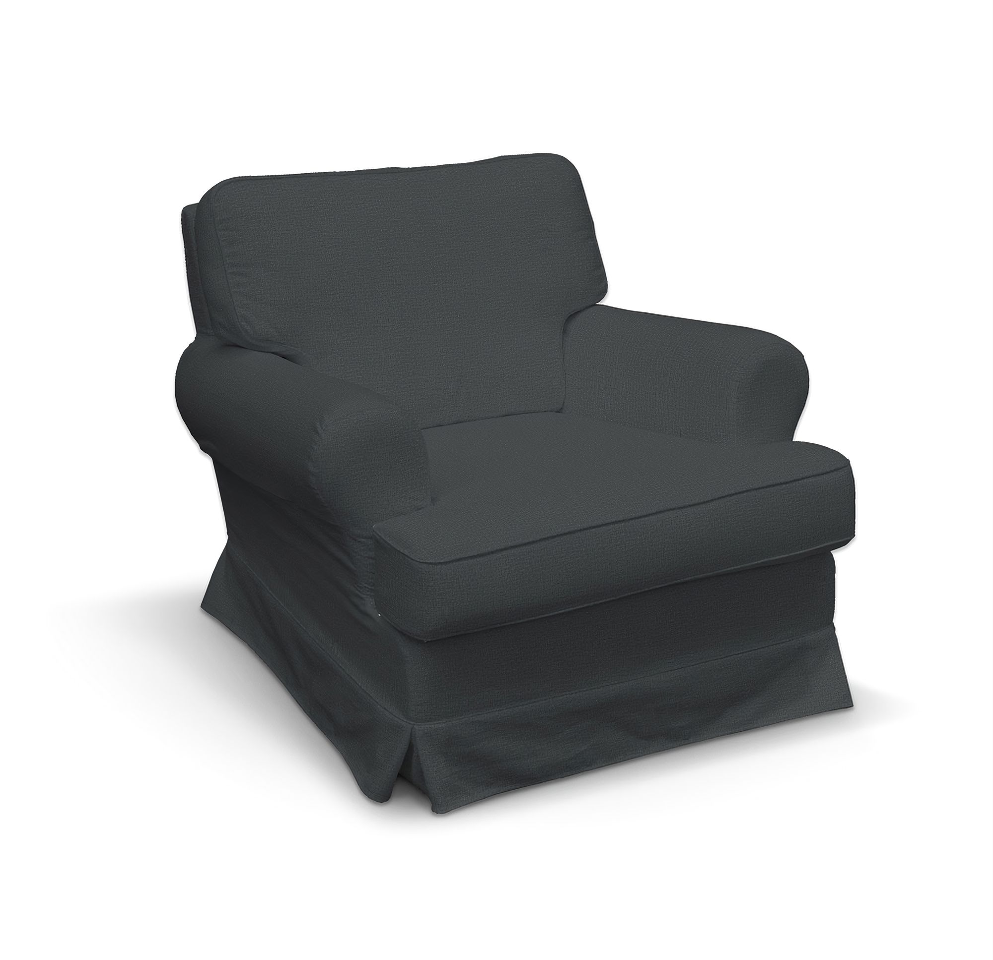 Barkaby armchair cover colour grey fabric velvet