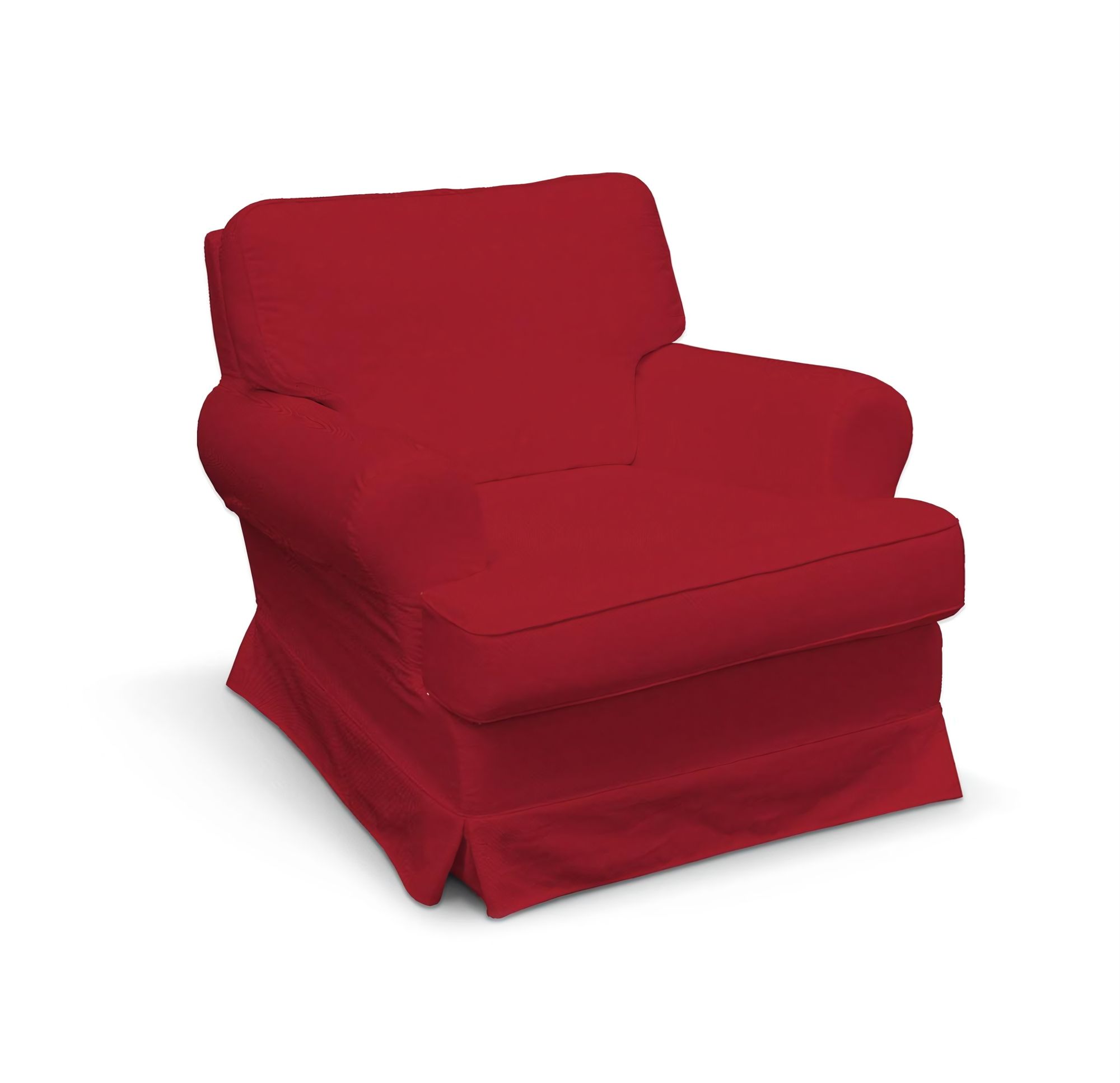 Barkaby armchair cover colour red fabric structured
